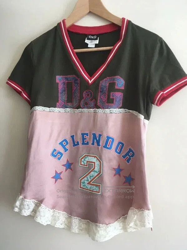 Dolce & Gabbana Dolce & Gabbana Sporty Lace Jersey Top. Size L / US 10 / IT 46 - 3 Thumbnail