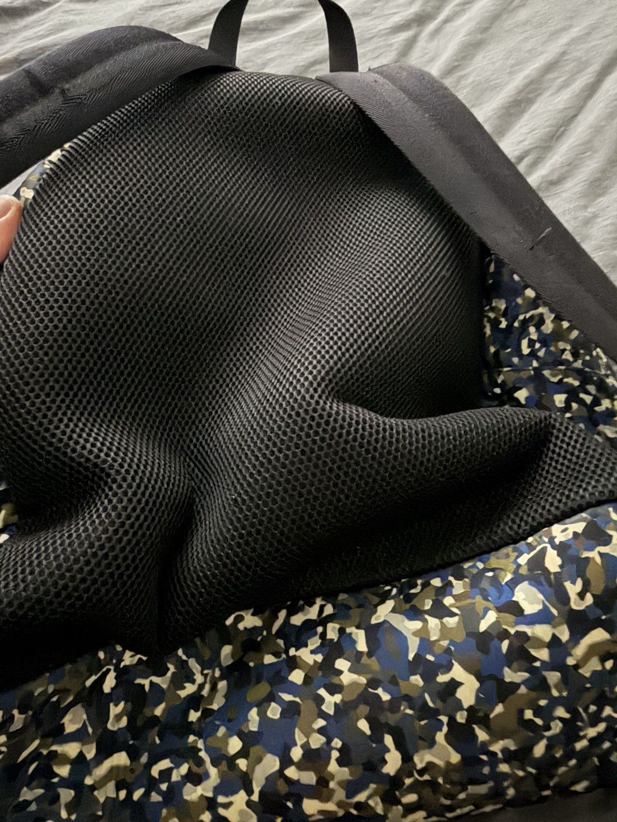 Fendi Fendi Monster Eyes Backpack Blue Camo Nylon Size ONE SIZE - 10 Thumbnail
