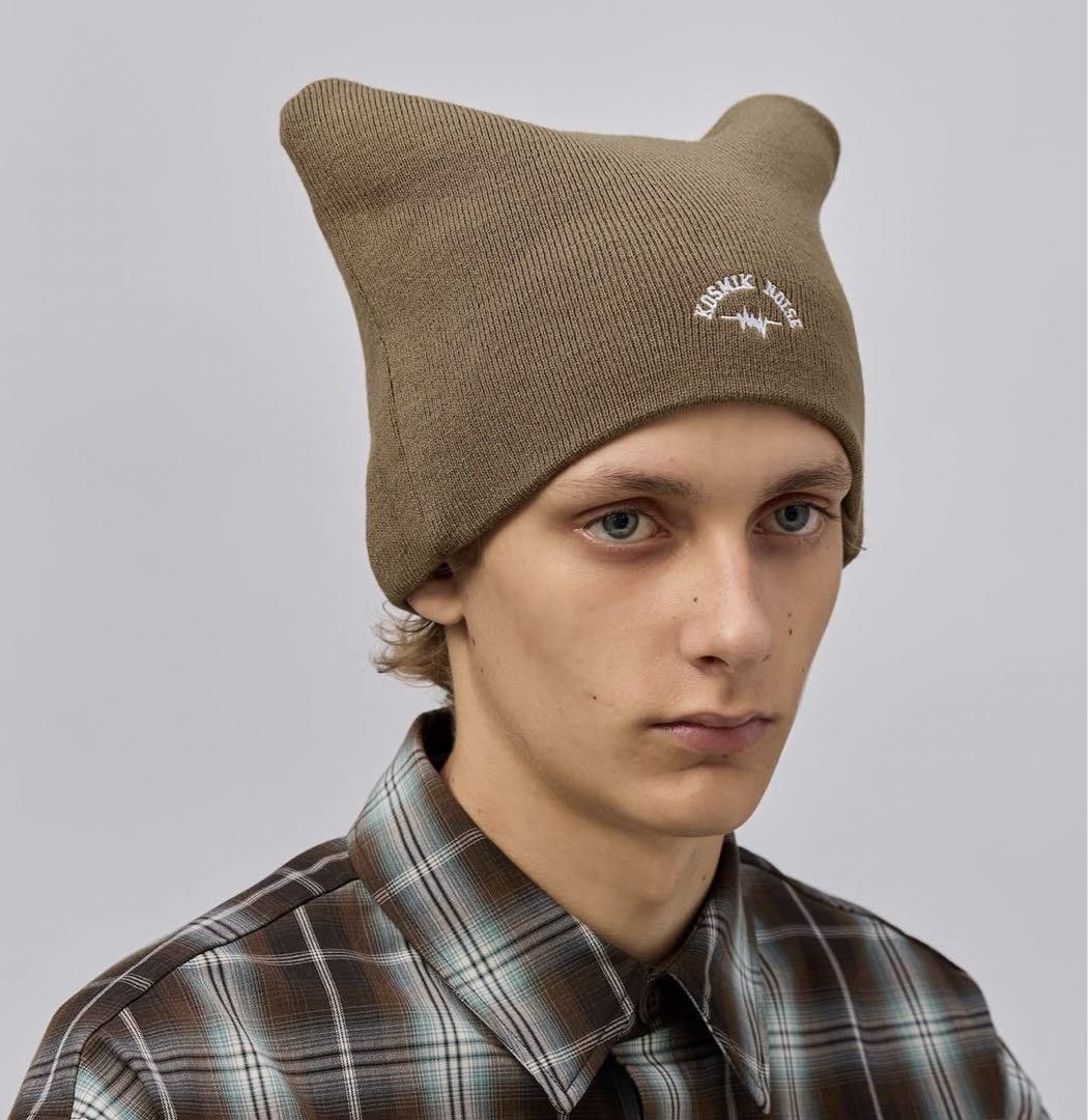 GU × Undercover GU x UNDERCOVER "KOSMIK/NOISE" Beanie Beige One Size Size ONE SIZE - 2 Thumbnail