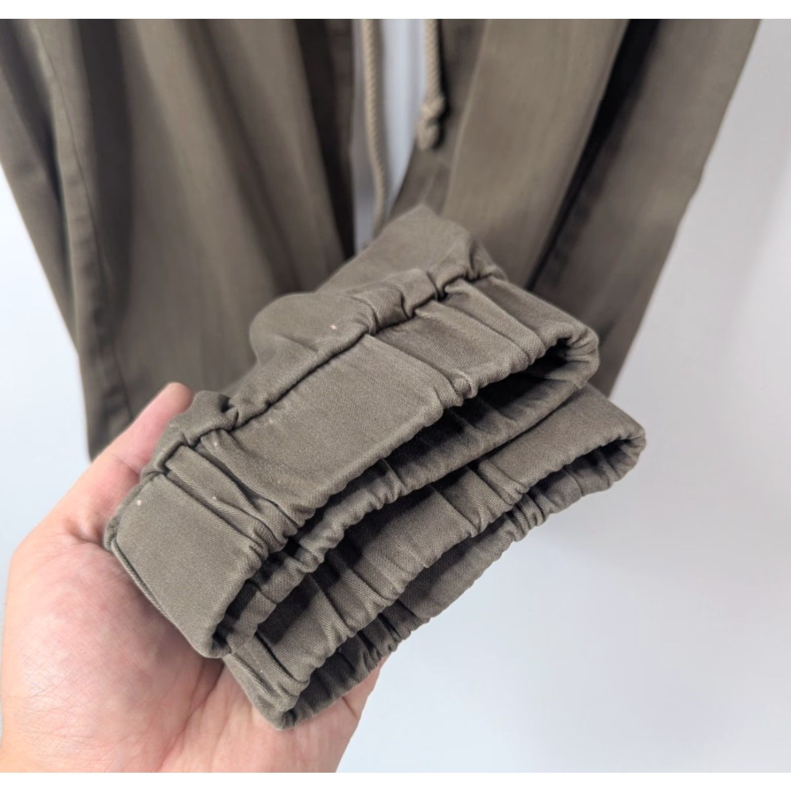 Anthropologie Cloth & Stone Pants Women's XS Olive Green Tencel Lyocell Cotton Blend Spandex Jogger Size 26" / US 2 / IT 38 - 4 Thumbnail