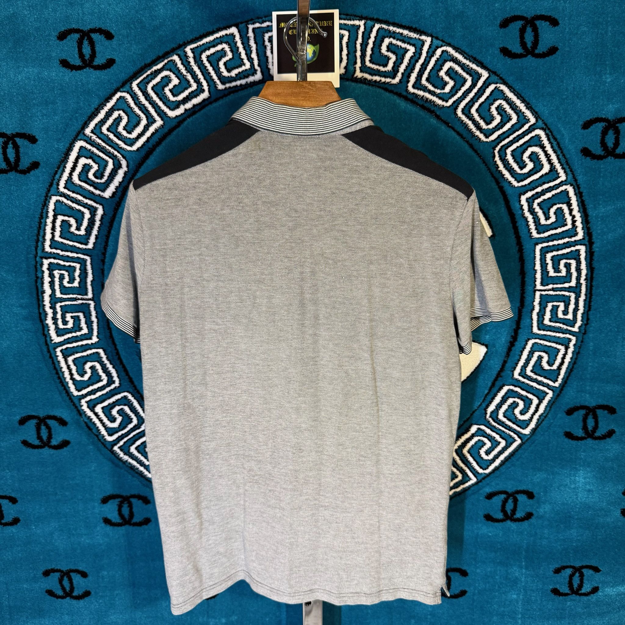 Armani Exchange ICONIC TWO-TONE MOTIF S/S POLO Size US L / EU 52-54 / 3 - 2 Thumbnail