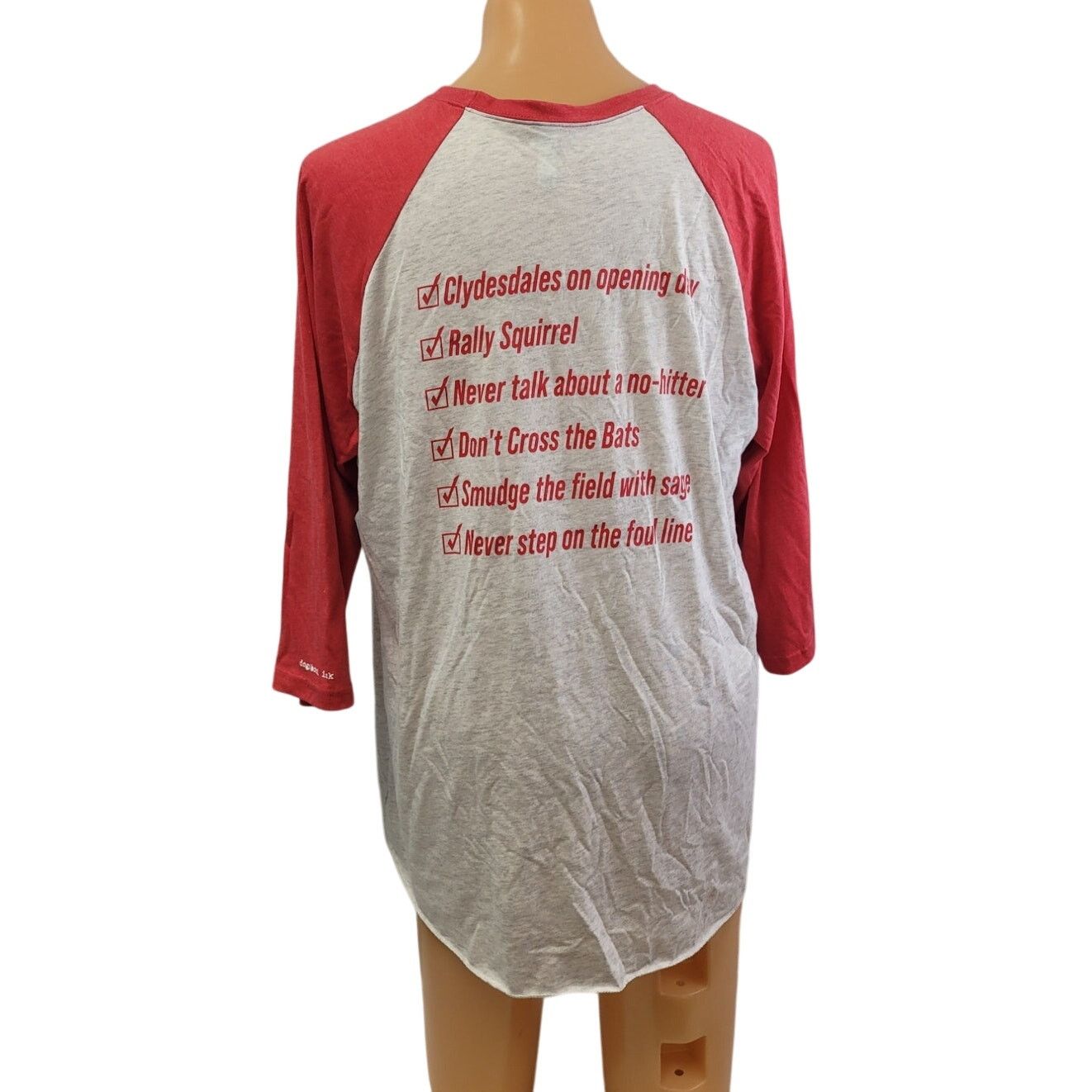 Next Level Apparel New Mens XXL St Louis Baseball 3/4 Sleeve Tee Shirt Size US XXL / EU 58 / 5 - 4 Thumbnail