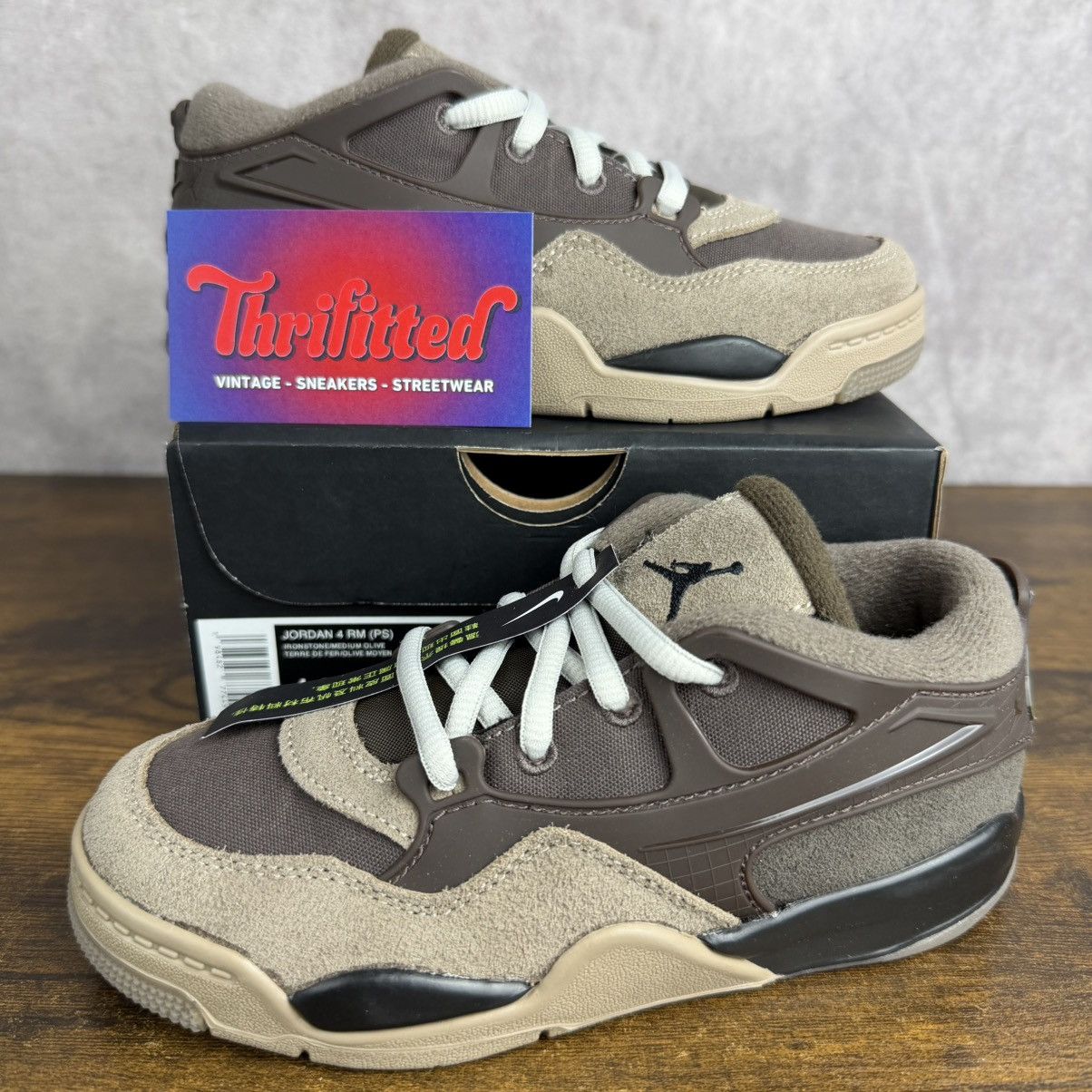 Jordan Brand NEW Jordan 4 RM Ironstone Sz 12C Preschool FQ7936-022 Youth Size US 12 / EU 45 - 1 Thumbnail