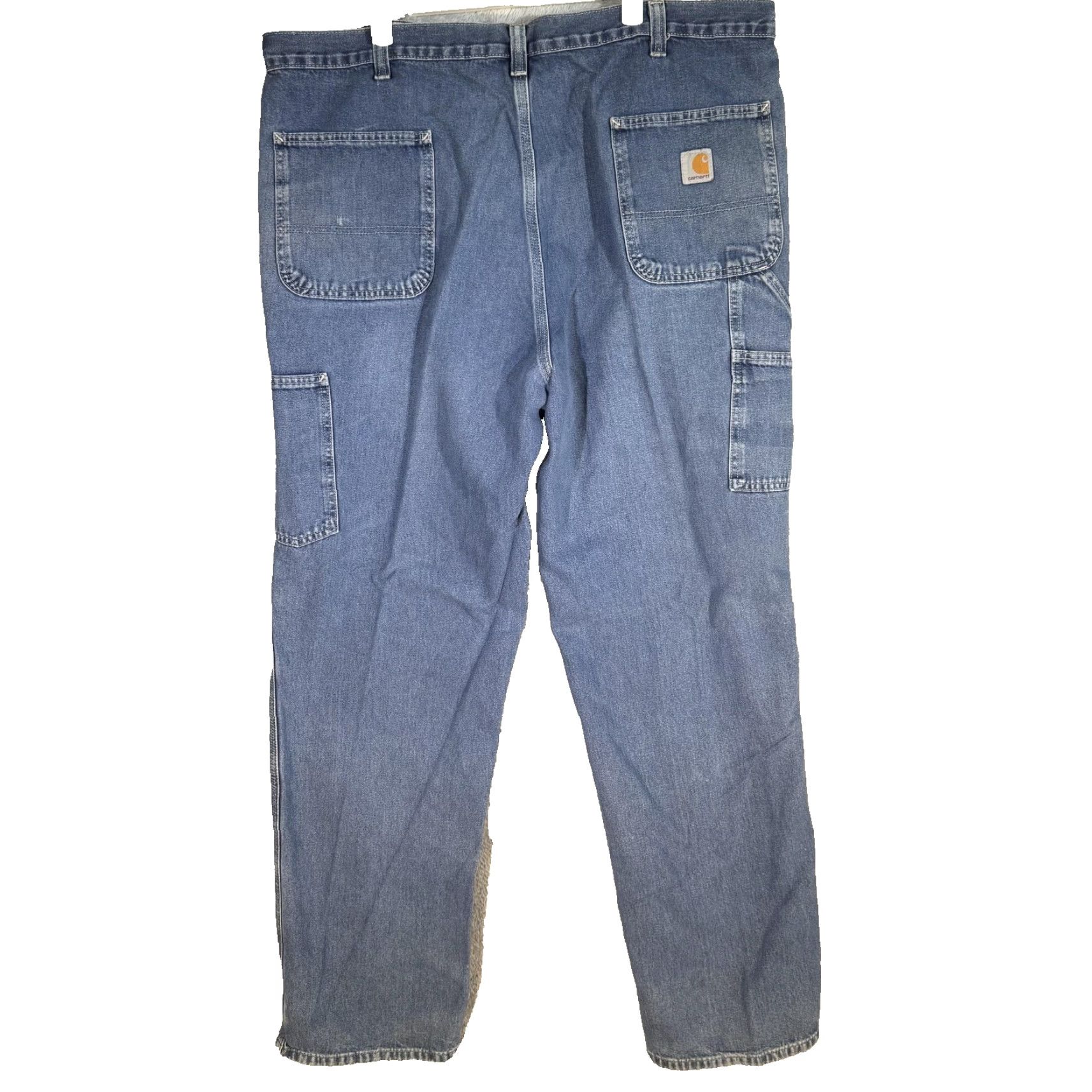 Carhartt Carhartt Jeans Mens 42x34 Blue Dungaree Fit Workwear Carpenter Pants Distressed Size US 42 / EU 58 - 2 Thumbnail