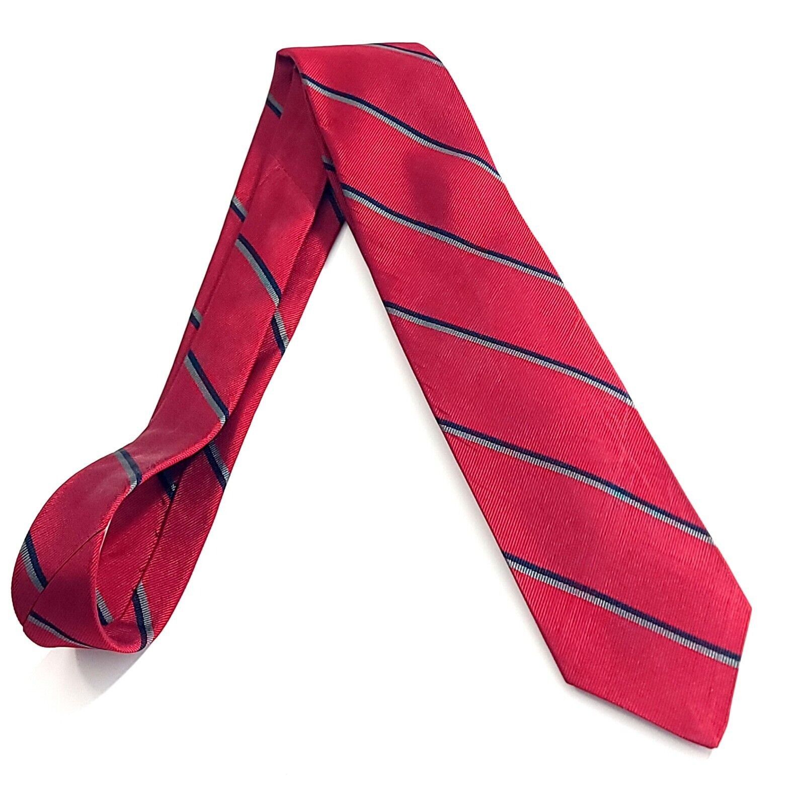 Robert Talbott Robert Talbott Hand Sewn Nordstrom Red Black Gray Striped Wo Size ONE SIZE - 8 Thumbnail