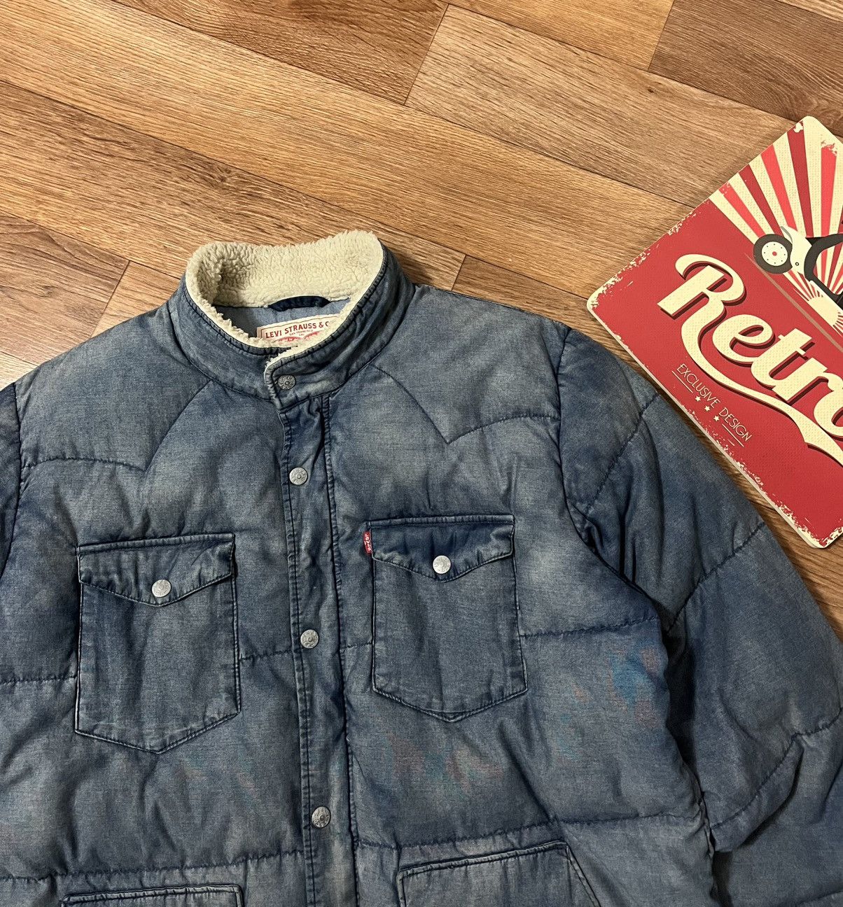 Levi's Levis Down Barstow Puffer Jacket Size US XL / EU 56 / 4 - 3 Thumbnail