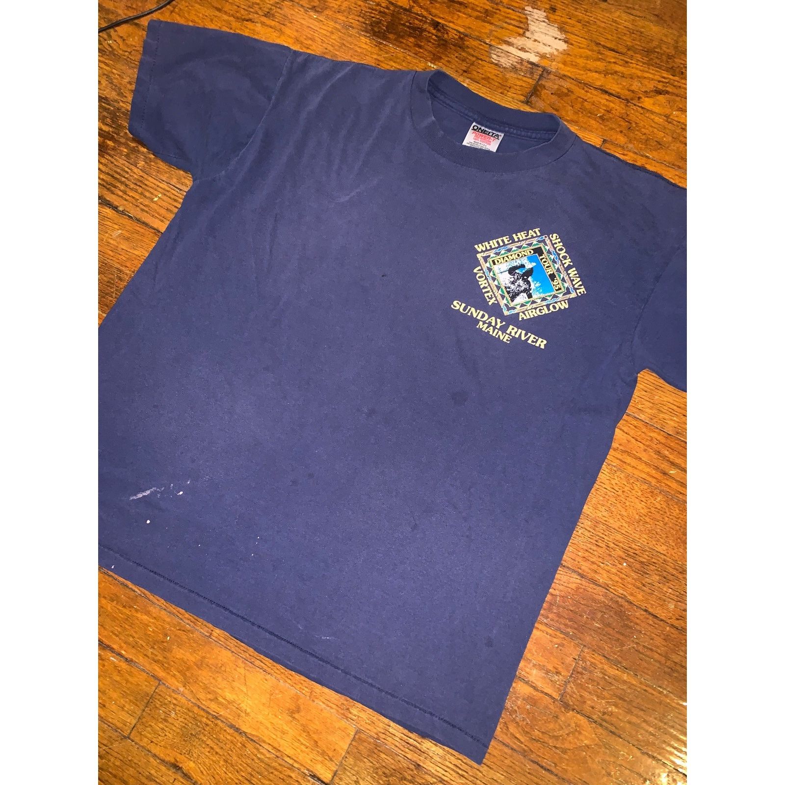 Other × Vintage Diamond Tour Maine Extreme Skiing T Shirt Large USA Navy Size US L / EU 52-54 / 3 - 6 Thumbnail