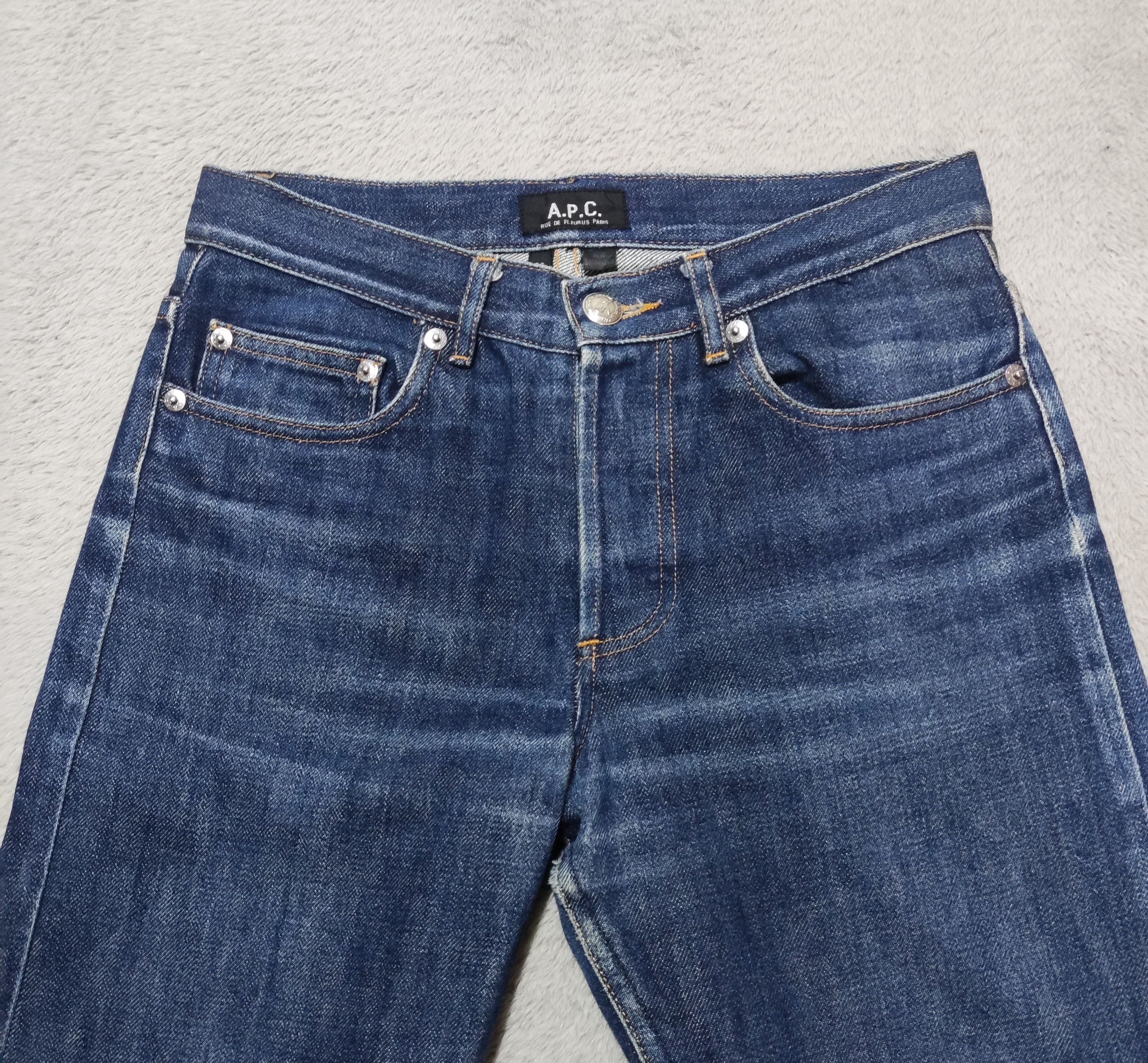 A.P.C. VINTAGE A.P.C. New Standard Selvedge Denim Natural Fades Size US 27 - 3 Thumbnail
