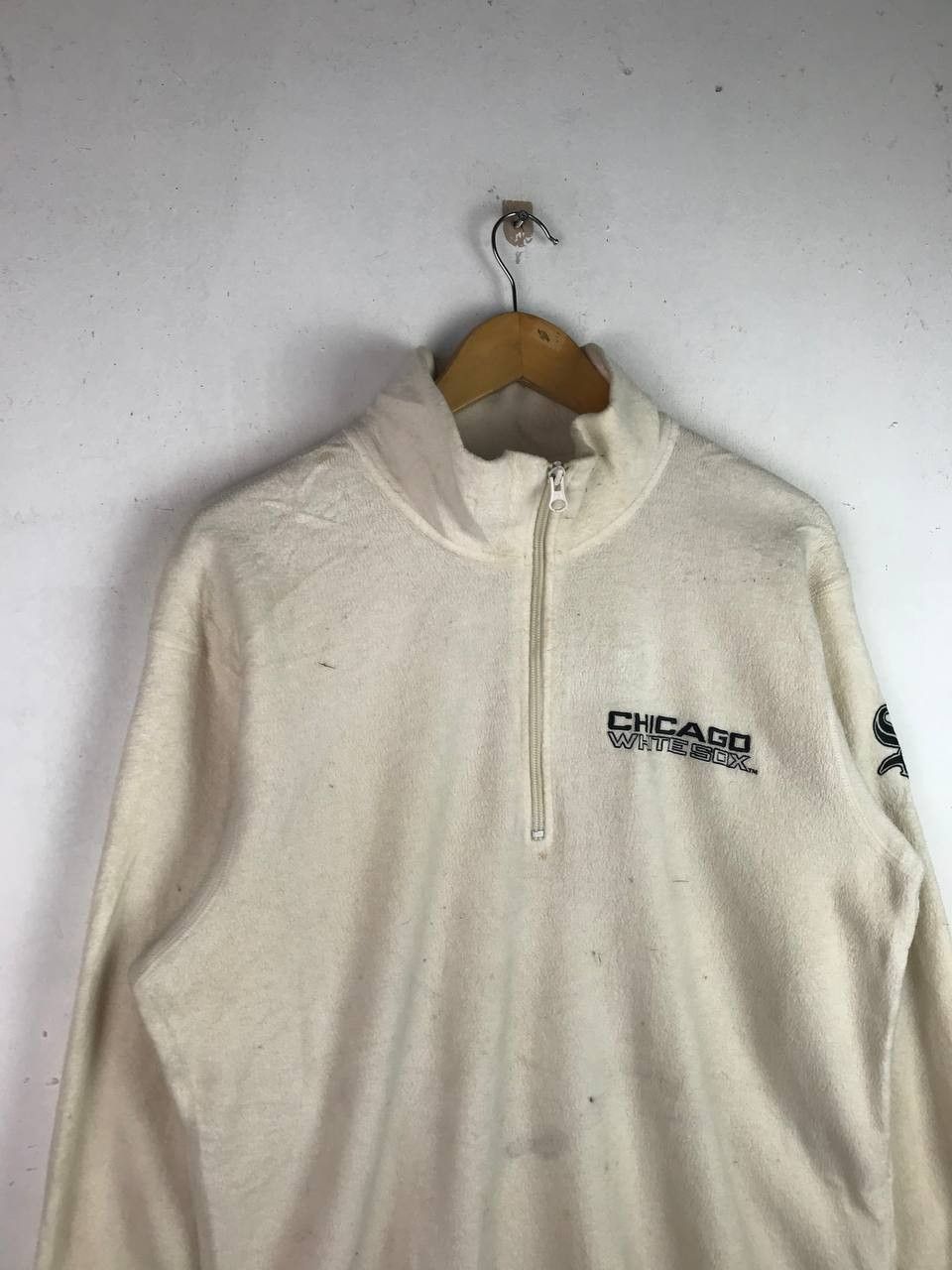 MLB × Uniqlo Vintage Mlb Uniqlo Half Zipper Fleece Jacket Size US L / EU 52-54 / 3 - 8 Thumbnail