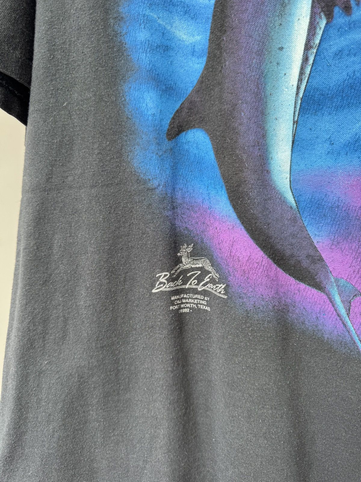 Vintage Vintage 1992 3D Emblem Dolphins T-shirt Size US L / EU 52-54 / 3 - 2 Thumbnail