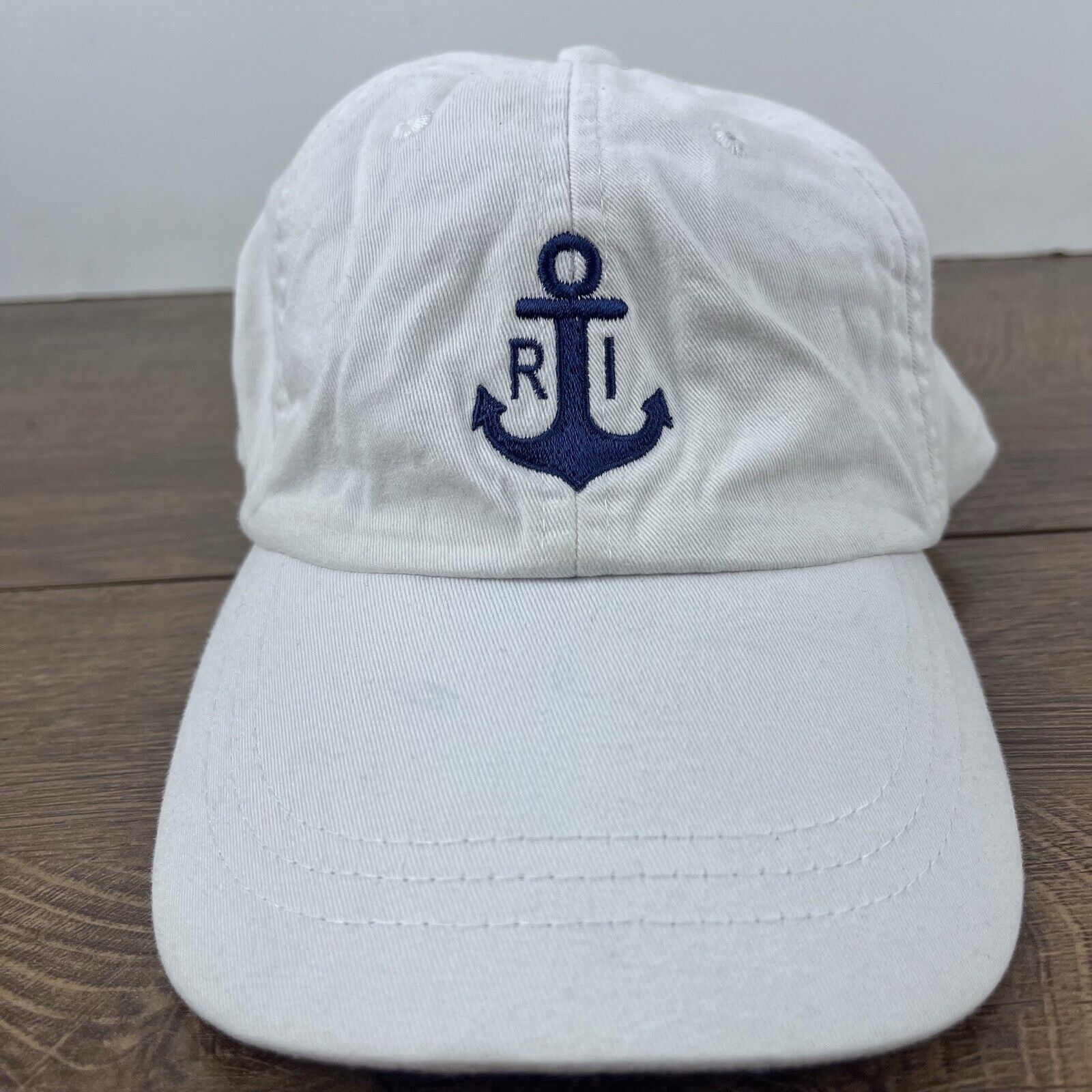 Other Rhode Island Hat Rhode ISland Anchor White Hat Adjustable Wh Size ONE SIZE - 3 Thumbnail