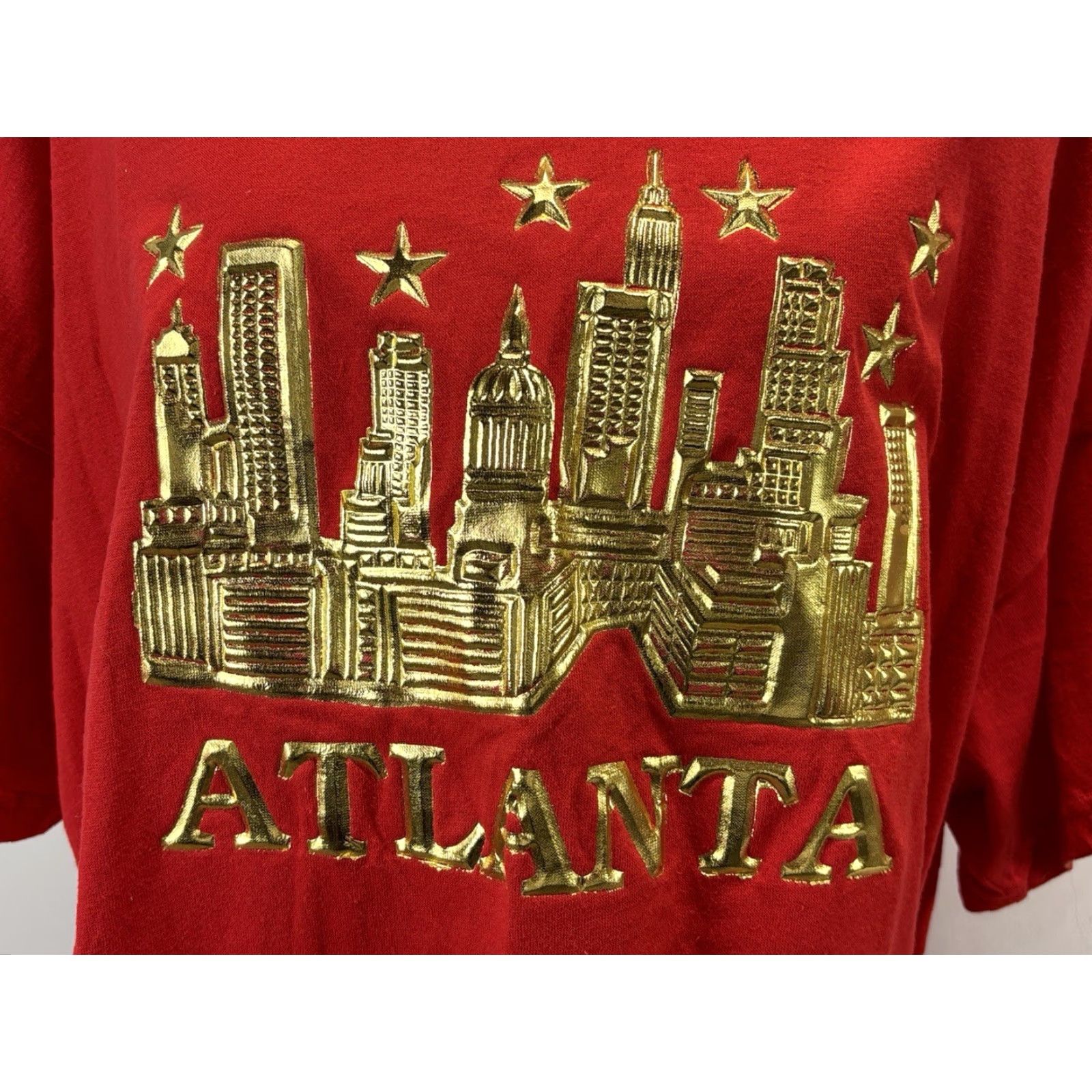 Vintage VINTAGE Unbranded Plus Size T-Shirt with Shoulder Pads, 90s, Red, 2X/3X, Womens, Made in USA Size XXL / US 16-18 / IT 52-54 - 6 Thumbnail