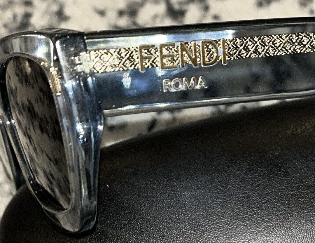 Fendi Fendi Fendi Roma 63 MM Rectangular Sunglasses in light blue Size ONE SIZE - 8 Thumbnail