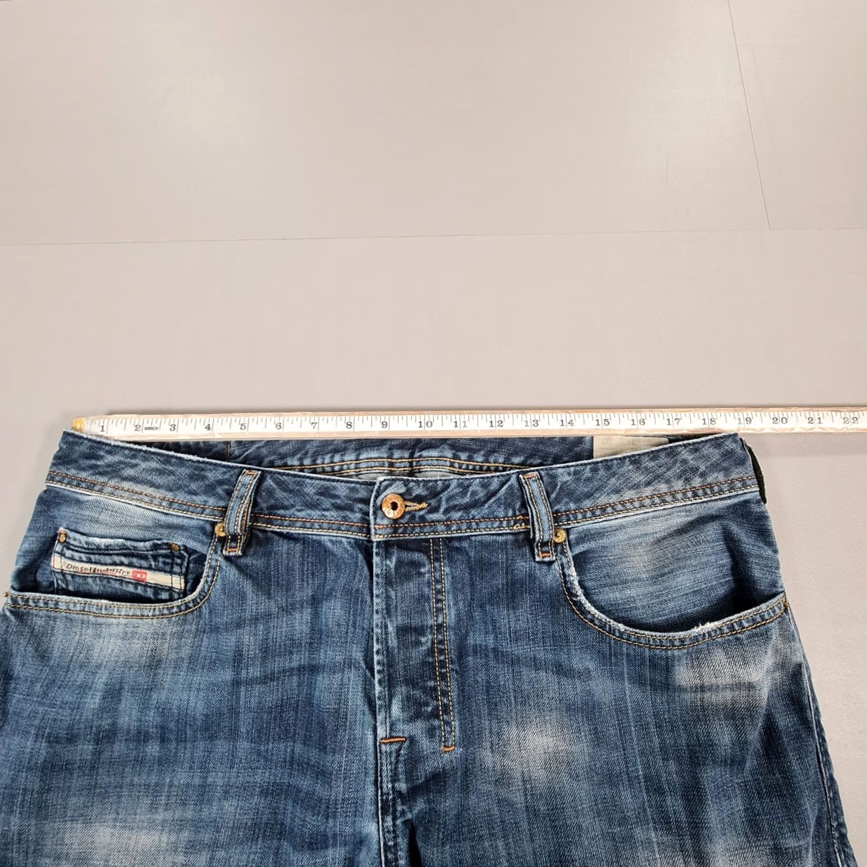 Diesel Diesel Jeans Mens W36 L32 Blue Regular Bootcut Denim Size US 36 / EU 52 - 6 Thumbnail