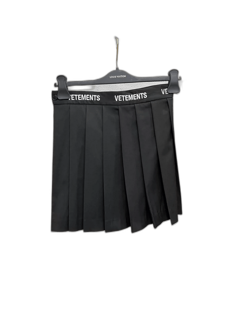 Vetements Vetements Pleated Skirt in Black Color Size 23" - 1 Thumbnail