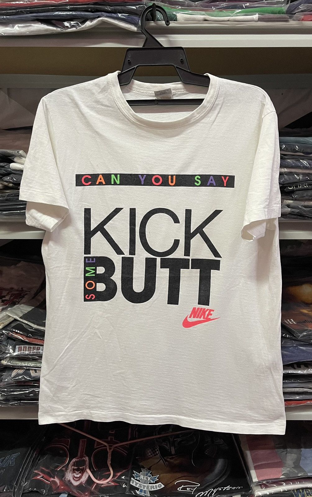 Nike × Vintage Vintage Nike x Kick Some Butt🔥🔥🔥 Size US M / EU 48-50 / 2 - 1 Thumbnail