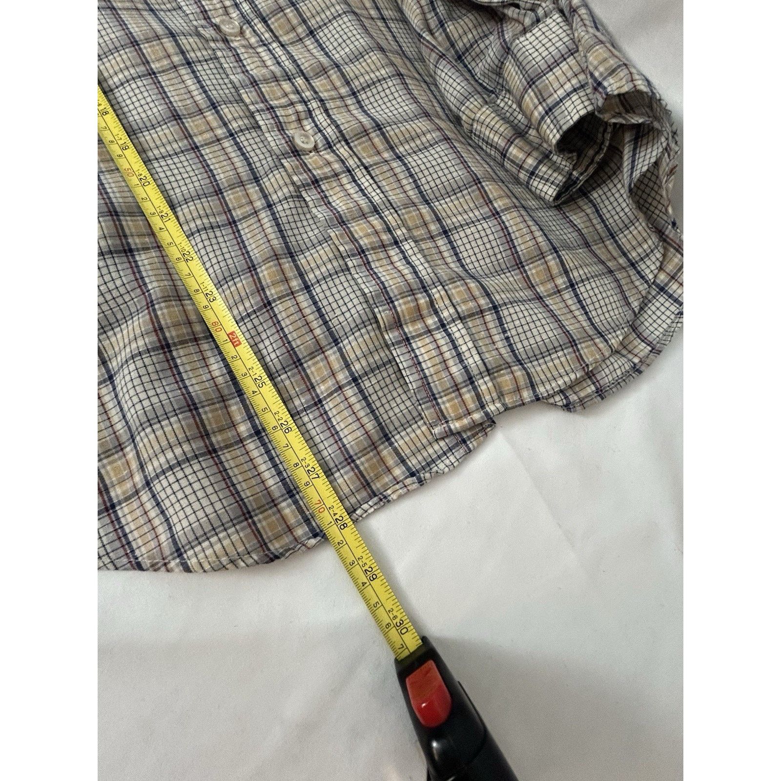 Levi's VTG Levis Mens M Plaid Button Up Long Sleeve Shirt White Tab Size US M / EU 48-50 / 2 - 9 Thumbnail