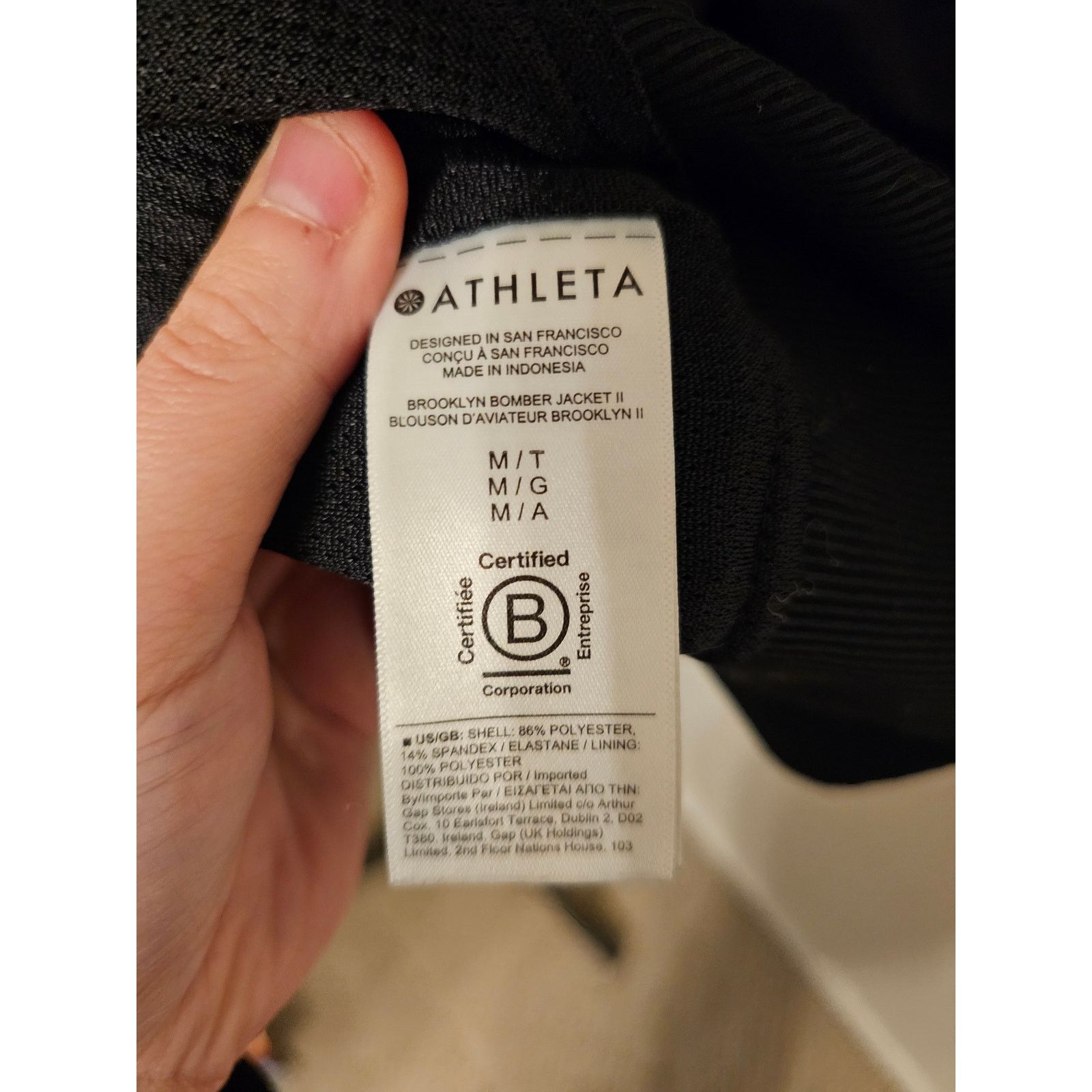 Athleta Athleta Brooklyn Bomber Jacket Black Size Medium Size US M / EU 48-50 / 2 - 4 Thumbnail