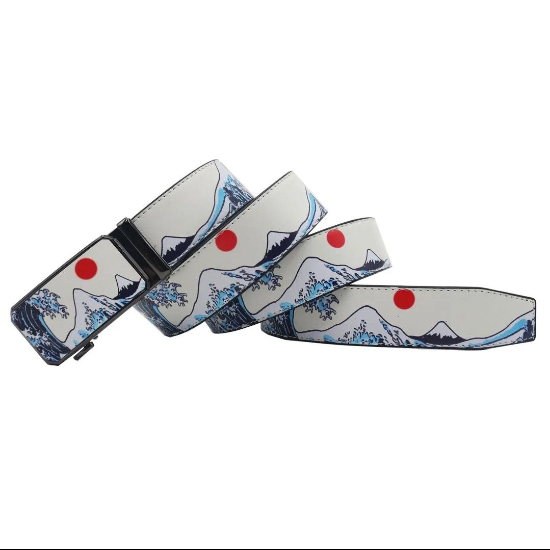 Japanese Brand Sea Sun Print Belt Size ONE SIZE - 2 Thumbnail