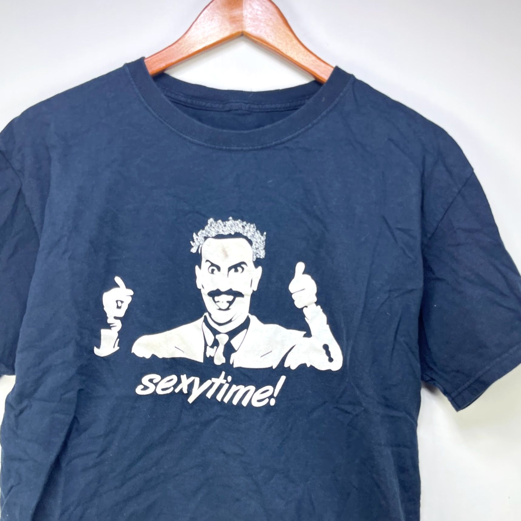Vintage VINTAGE Borat Movie Y2K T Shirt M Black Cotton Men Crew Neck Short Sleeve 2000s Movie Mens Size US M / EU 48-50 / 2 - 2 Thumbnail