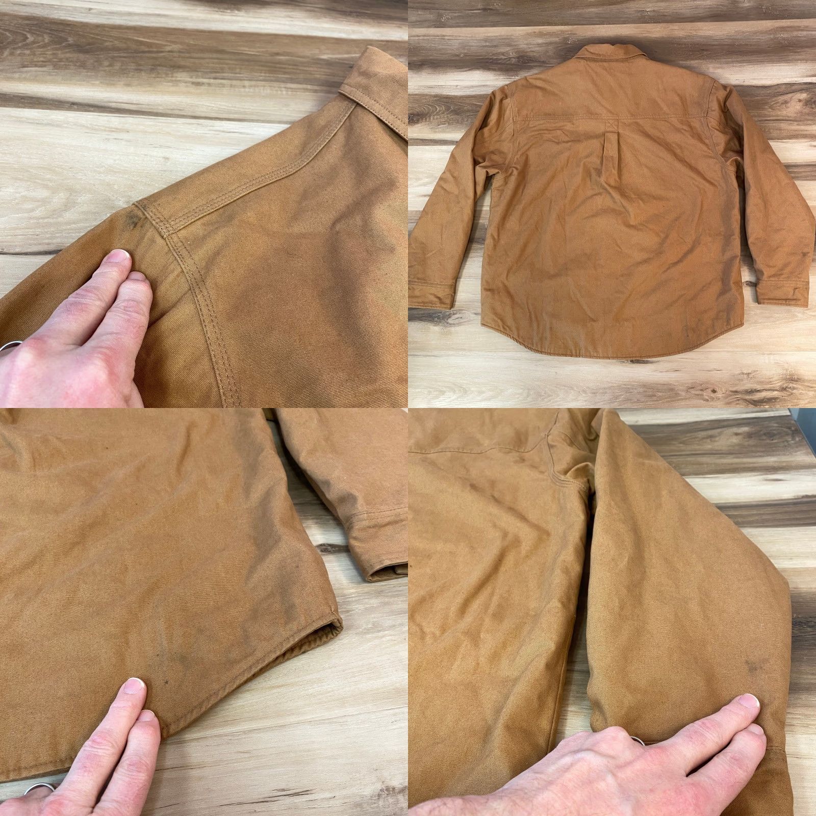 Vintage Craftsman Men L Canvas Plaid Fleece Lined Work Jacket Snap Button Shirt Coat Size US L / EU 52-54 / 3 - 9 Thumbnail
