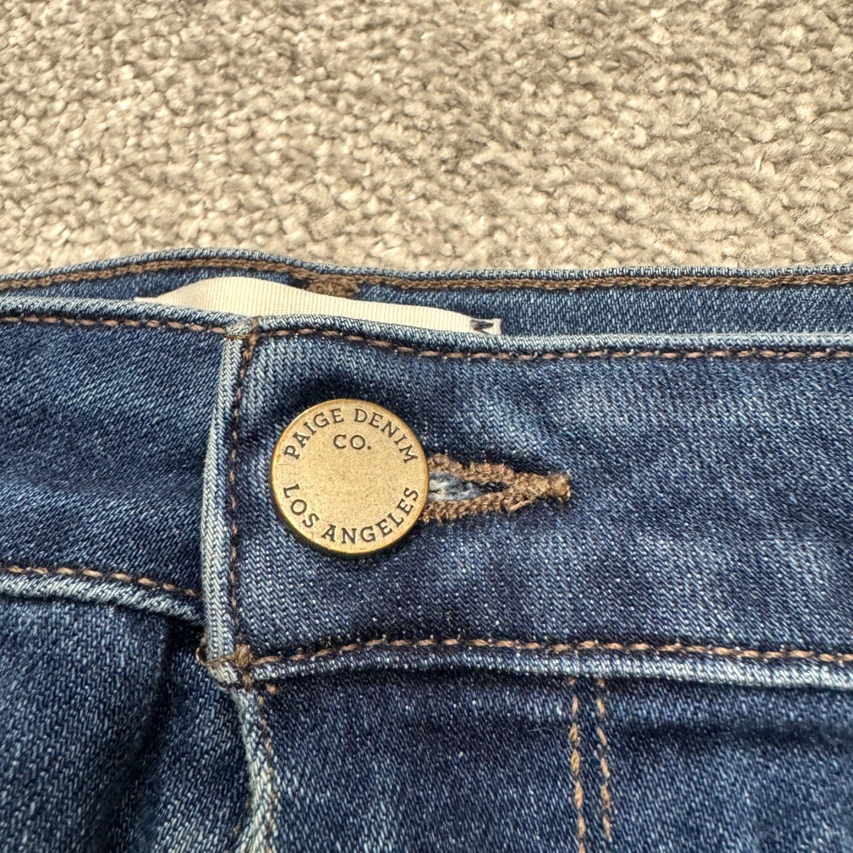 Paige Paige Skyline Jeans Womens 32 Blue Denim 5-Pocket Stretch Skinny Regular Size 24" / US 00 / IT 34 - 3 Thumbnail