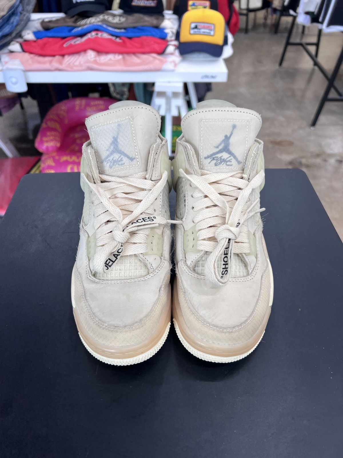 off-White×Nike SailNeutral Grey/Gridiron off white jordan 4 review 'SAIL' w/ outfit ideas (MEN and