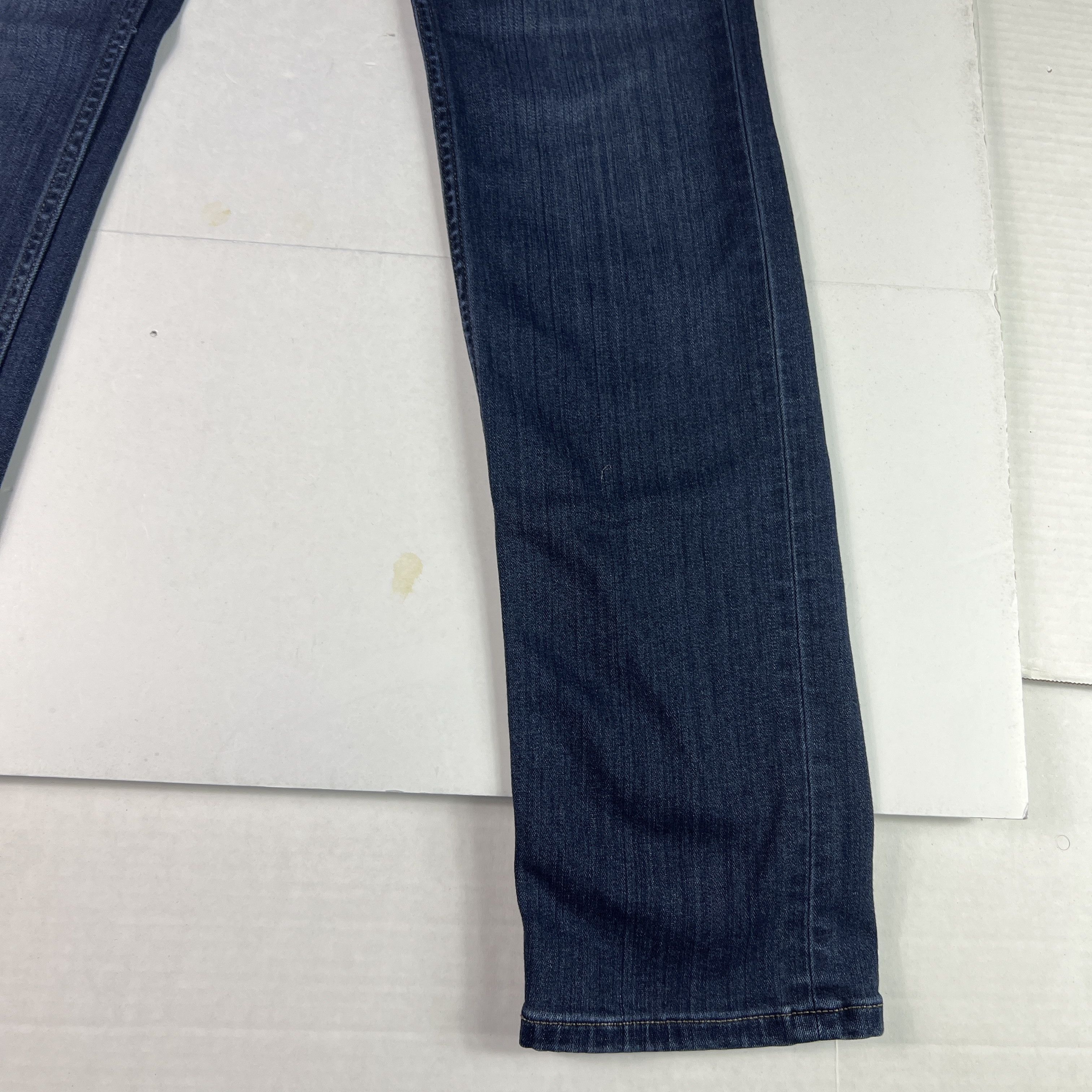 Paige Paige Jeans Lennox Slim Fit Straight Dark Blue Stretch Denim Size US 28 / EU 44 - 5 Thumbnail