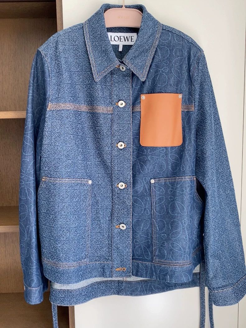 Loewe Loewe Full-print button denim jacket Size XXS / US 00 / IT 34 - 1 Thumbnail
