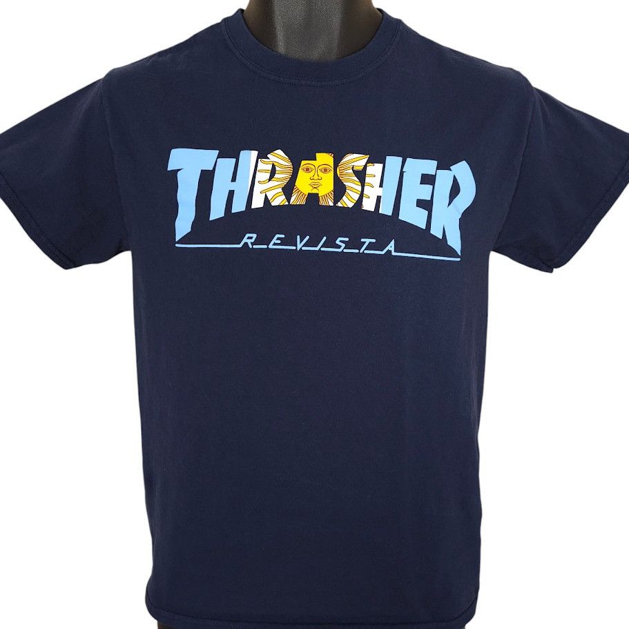 Thrasher Thrasher Magazine T Shirt Mens Size Small Blue Revista Skate Size US S / EU 44-46 / 1 - 1 Thumbnail