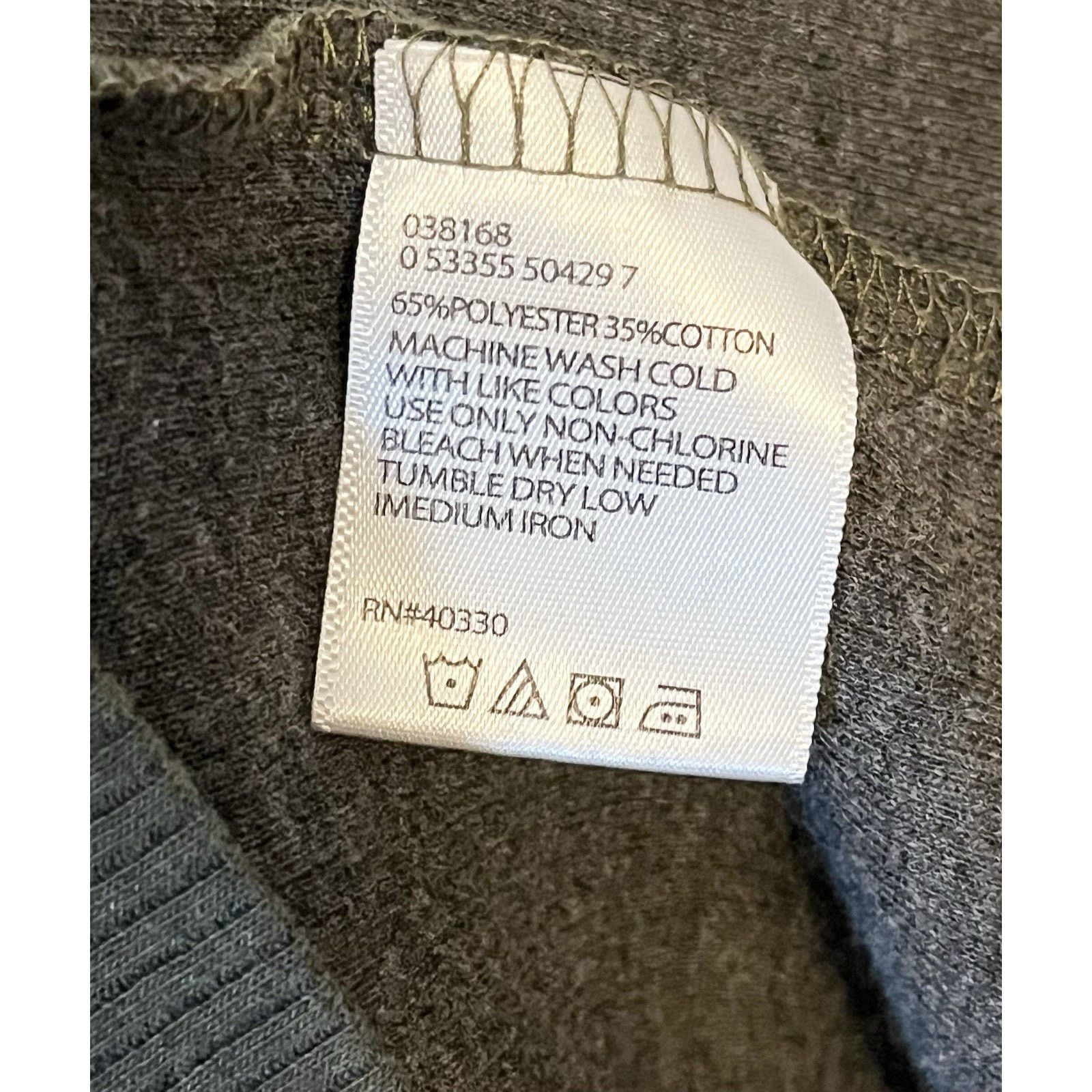 Haggar Haggar Mens Large Olive Green 1/4 Zip Pullover Sweater Size US L / EU 52-54 / 3 - 3 Thumbnail