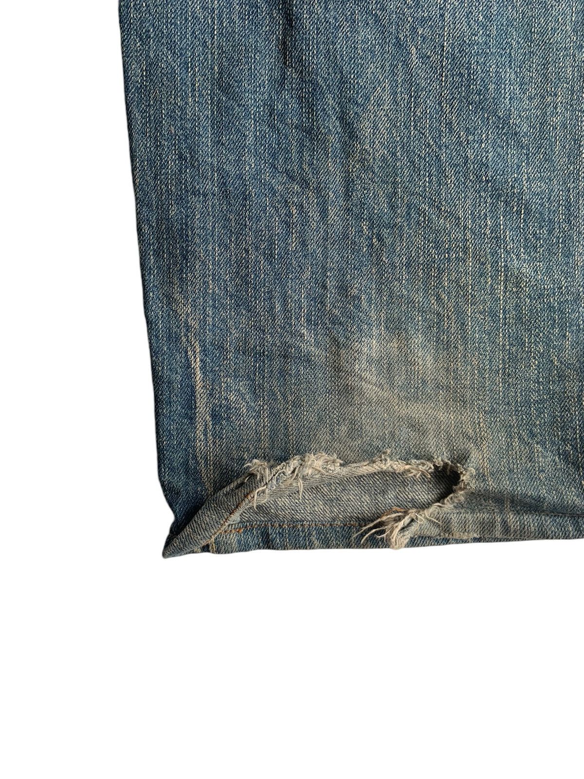 Edwin EDWIN 505Z JAPANESE FADED & RUSTY SELVEDGE DISTRESSED DENIM Size US 34 / EU 50 - 21 Thumbnail