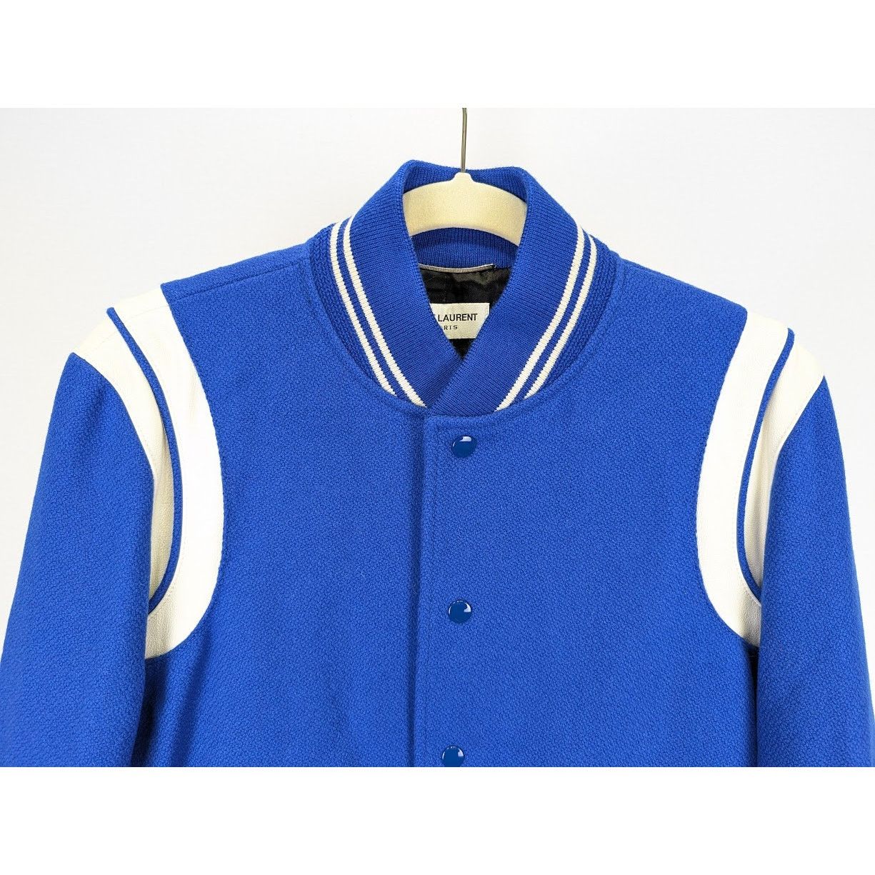 Saint Laurent Paris o1rshd1 Teddy Jacket in Blue Size US S / EU 44-46 / 1 - 5 Thumbnail