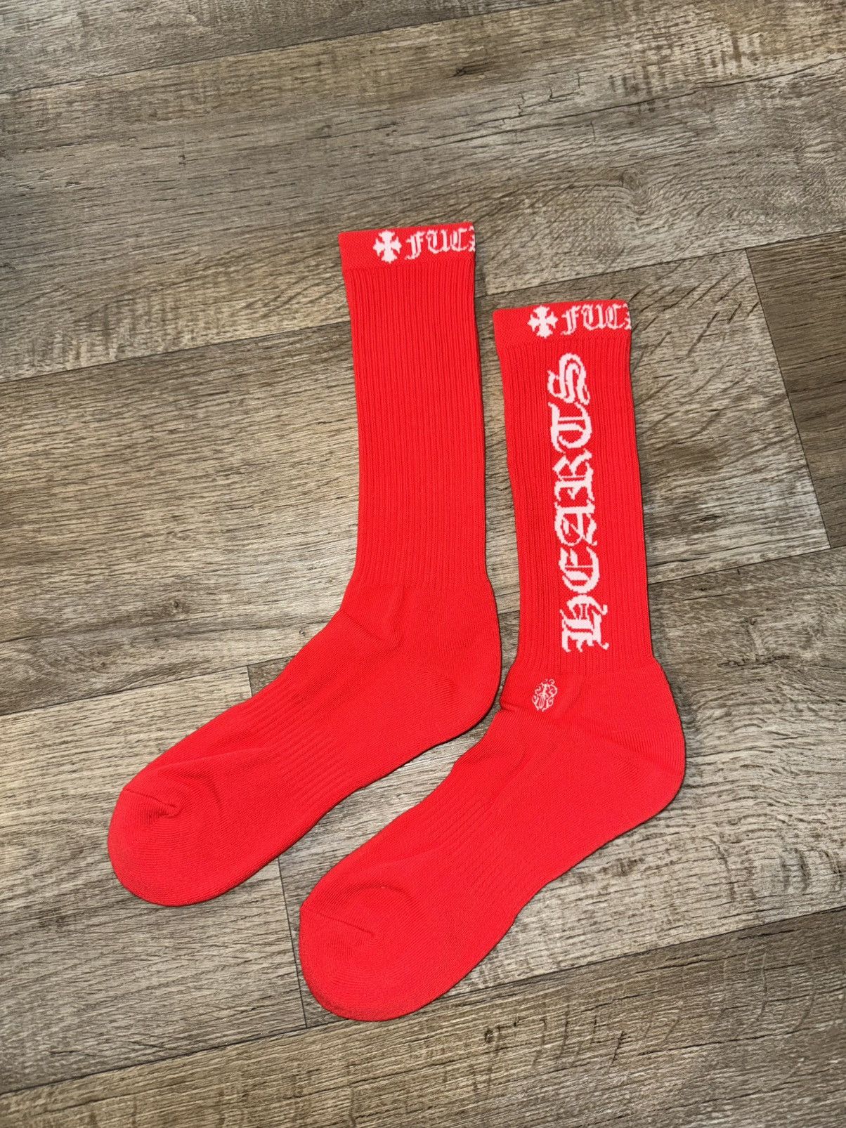 Chrome Hearts CHROME HEARTS MATTY BOY *F*CK YOU* SOCKS Size ONE SIZE - 1 Thumbnail