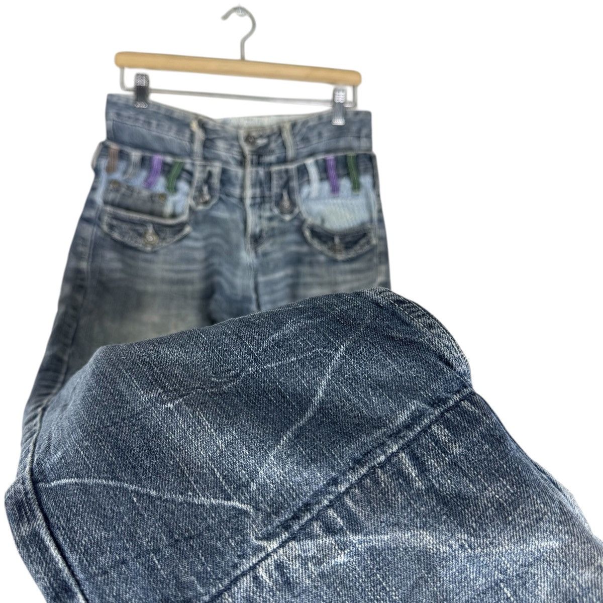Japanese Brand ☀️EXPLOSION DOUBLE WAIST DENIM JEANS PANT Size US 30 / EU 46 - 7 Thumbnail