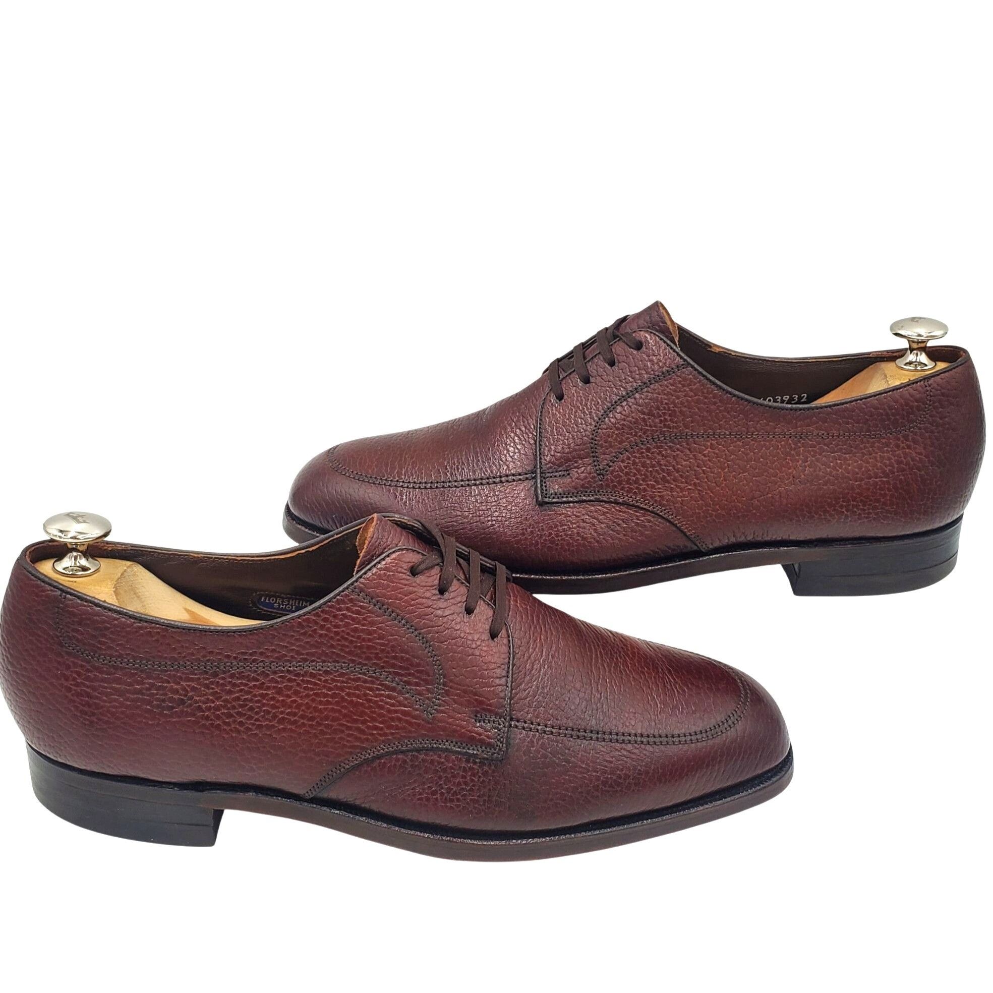 Florsheim Vintage The Florsheim Men's size 9.5 Brown Leather Lace Up O Size US 9.5 / EU 42-43 - 11 Thumbnail