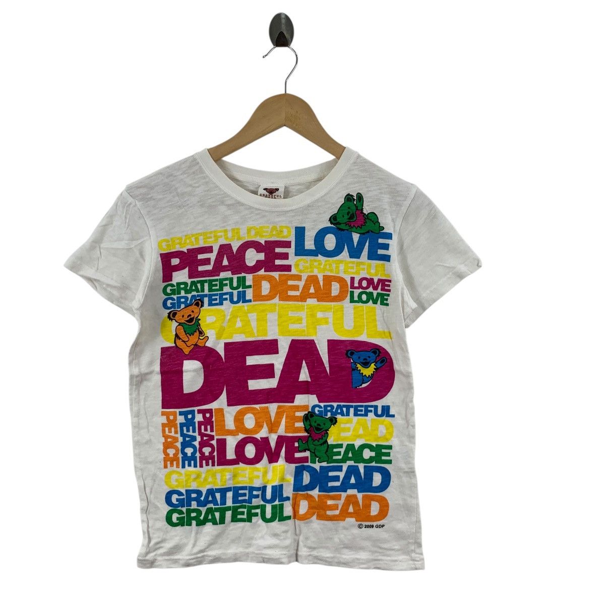 Band Tees GRATEFUL DEAD BAND 2009 Love Peace Tour Tee Shirt Top Size M / US 6-8 / IT 42-44 - 4 Thumbnail