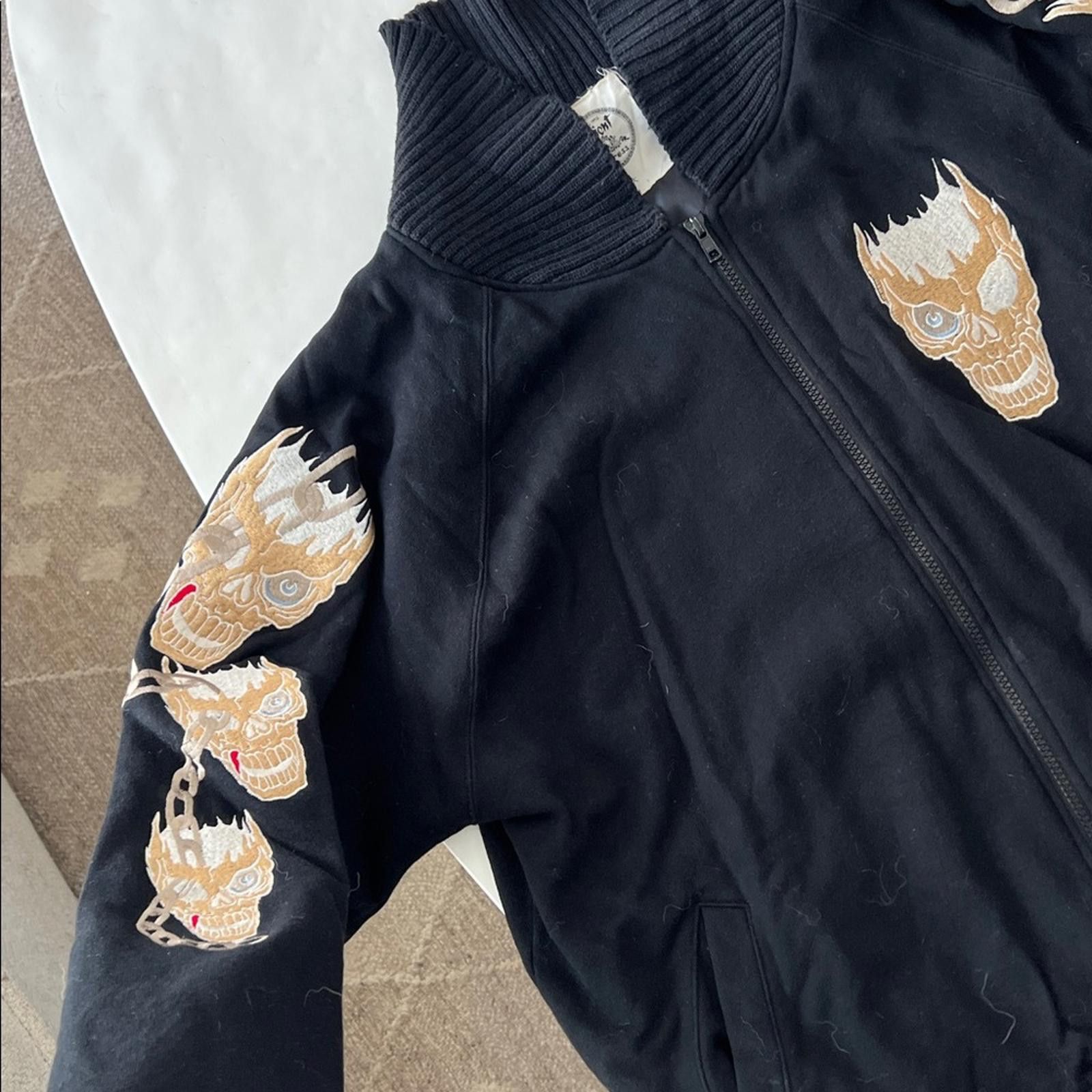 Other Orient Express Skull Sukajan Vintage Japanese Bomber Jacket Size US XL / EU 56 / 4 - 7 Thumbnail