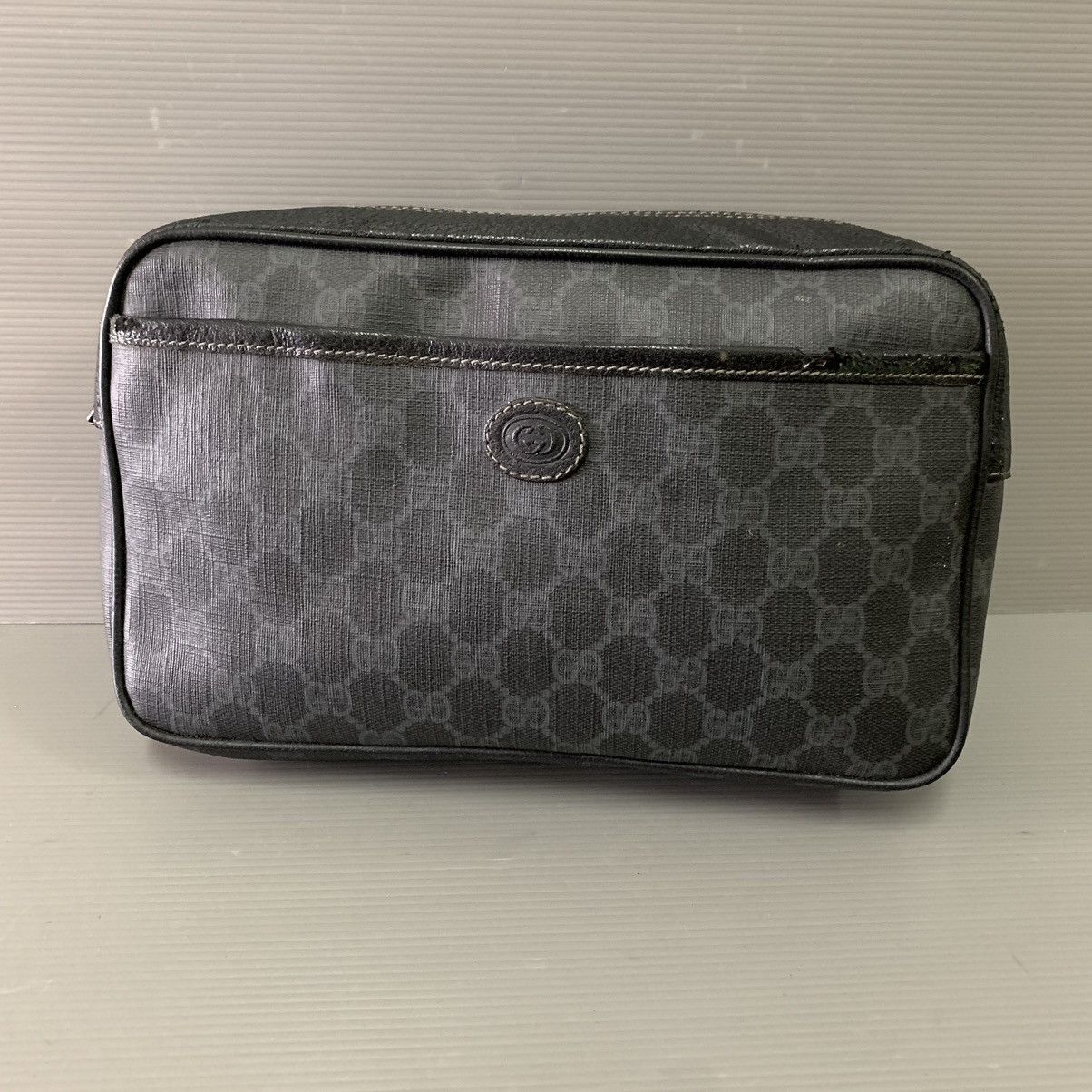 Gucci Gucci Black Monogram Vintage Clutch Bag Size ONE SIZE - 3 Thumbnail