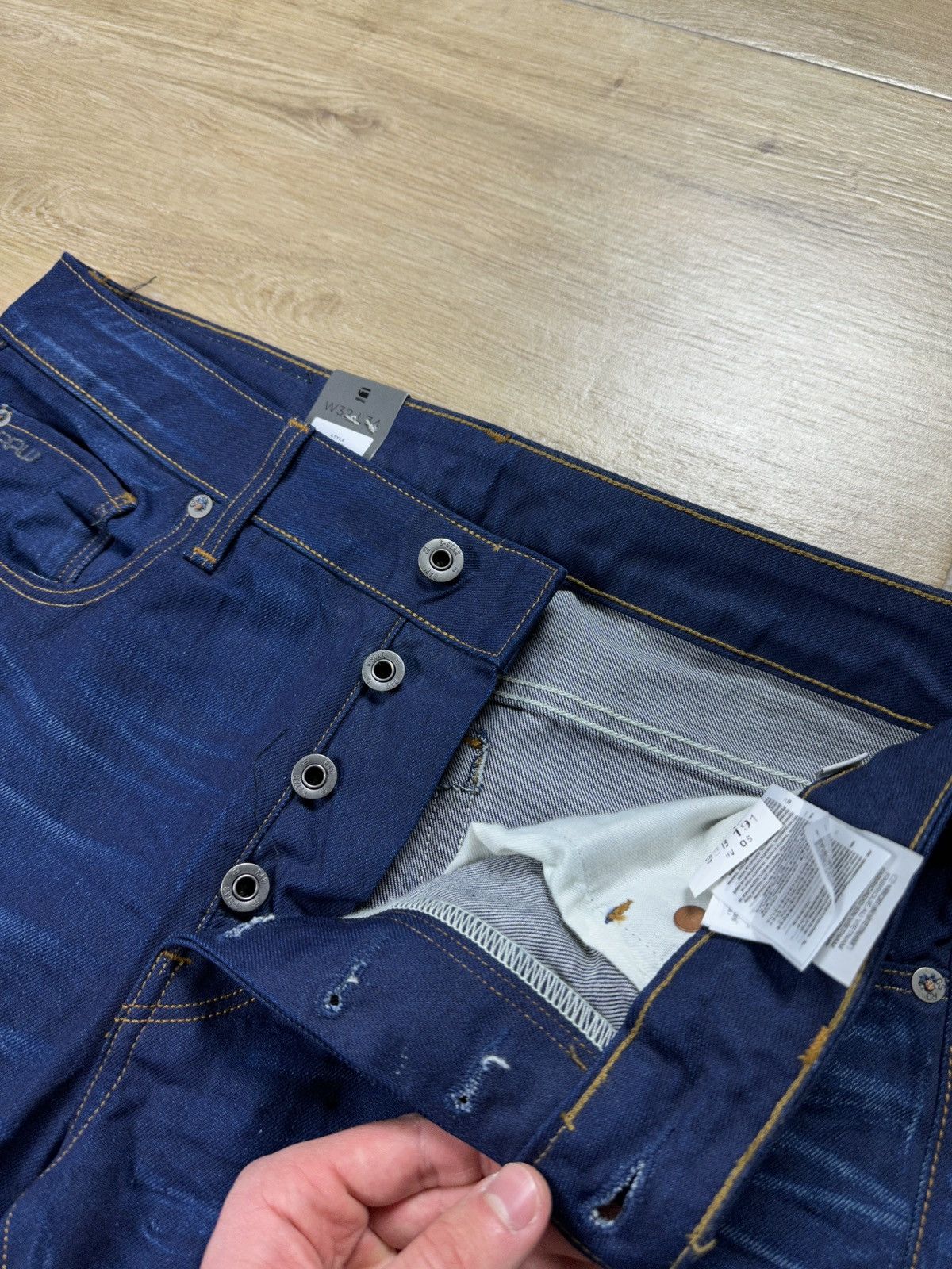 G-Star NEW!!! G Star Raw 3301 Slim Denim Jeans Size US 32 / EU 48 - 5 Thumbnail