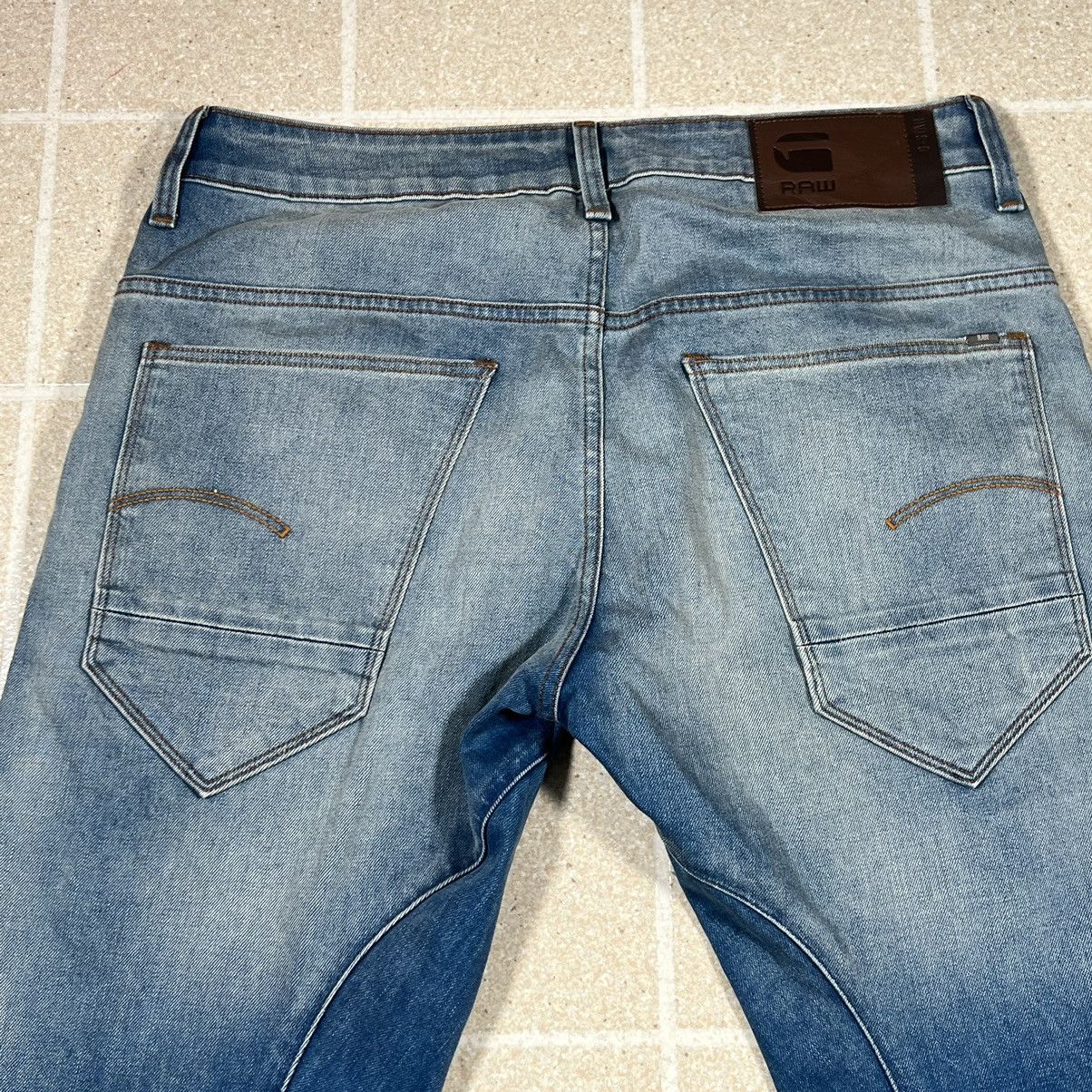G-Star G Star Raw Jeans Men 31x32 Blue Arc 3D Slim Faded Denim Pant Size US 31 - 6 Thumbnail