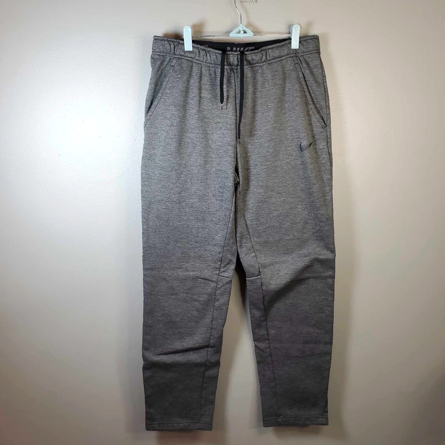 Nike Nike Dri-FIT Sweat Pants Sweatpants Adult Large L Heathered Gray Mens Size US 33 - 2 Thumbnail