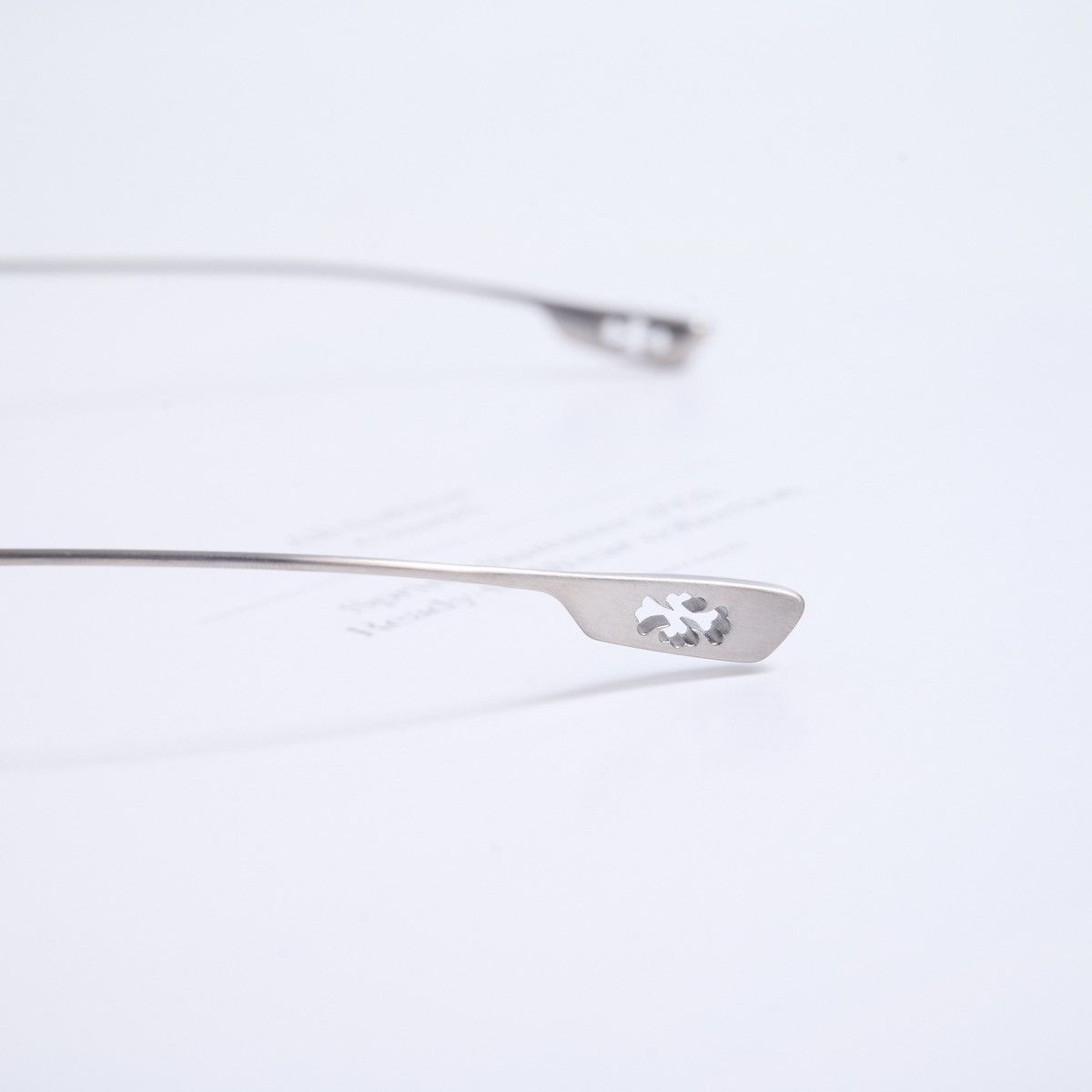 Chrome Hearts CHROME HEARTS HONEY DIPPED BRUSHED ALLOY SUNGLASSES Size ONE SIZE - 4 Thumbnail
