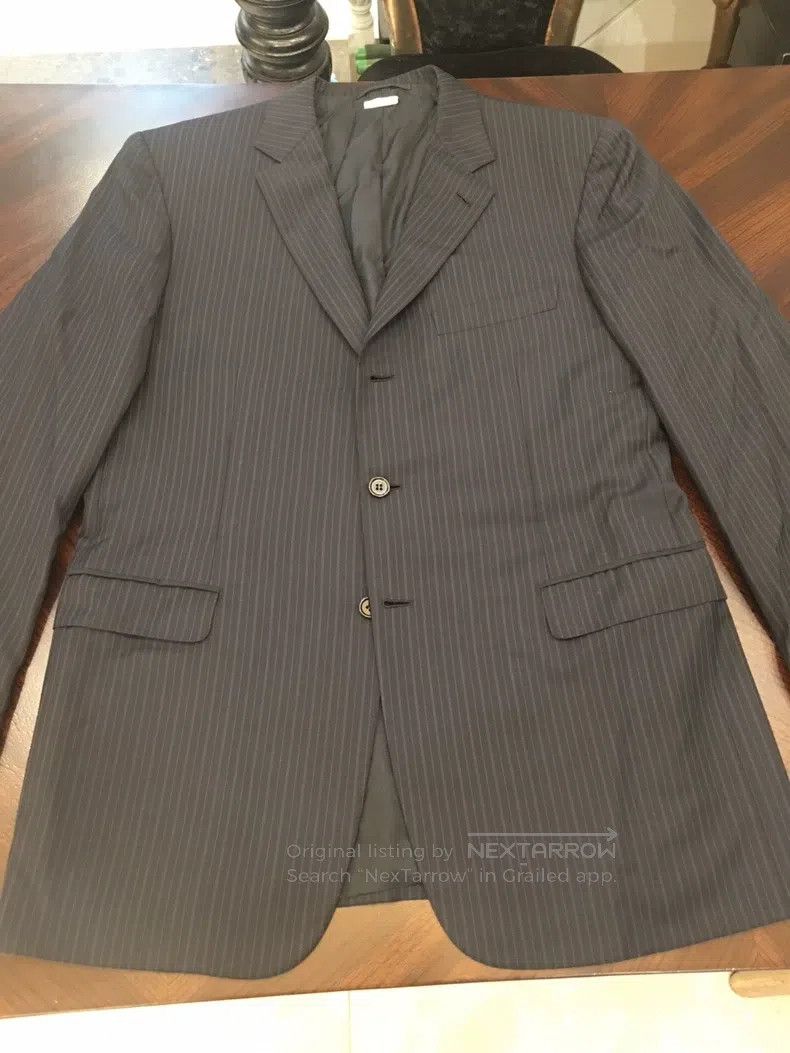 Brioni Brioni Fully Wool Tailored Single-Breasted Suit Size US L / EU 52-54 / 3 - 2 Thumbnail