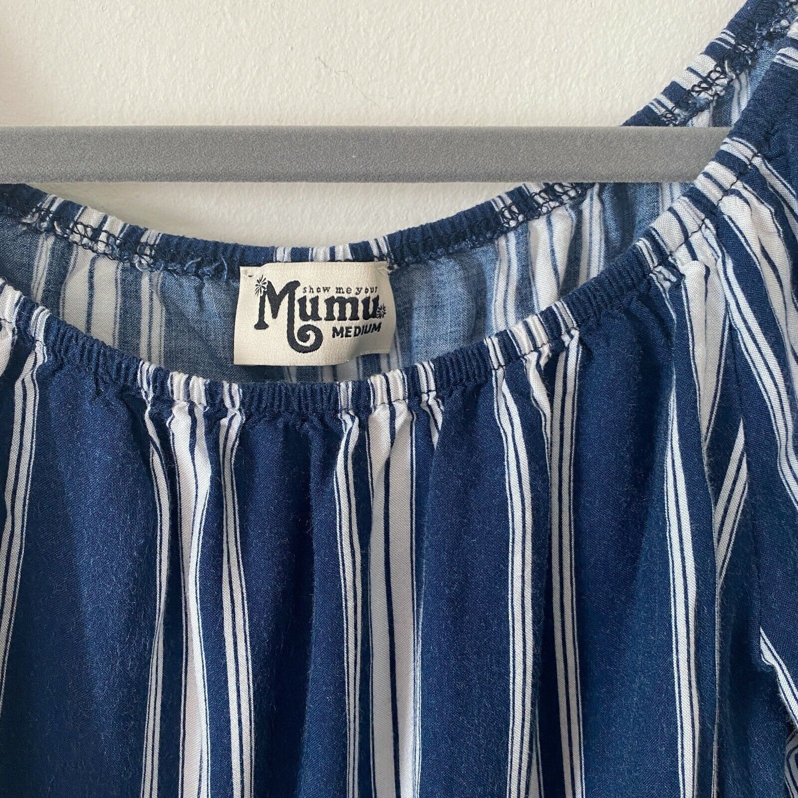 Other Show Me Your Mumu Navy White Stripe Off Shoulder Crop Top M Size M / US 6-8 / IT 42-44 - 2 Thumbnail