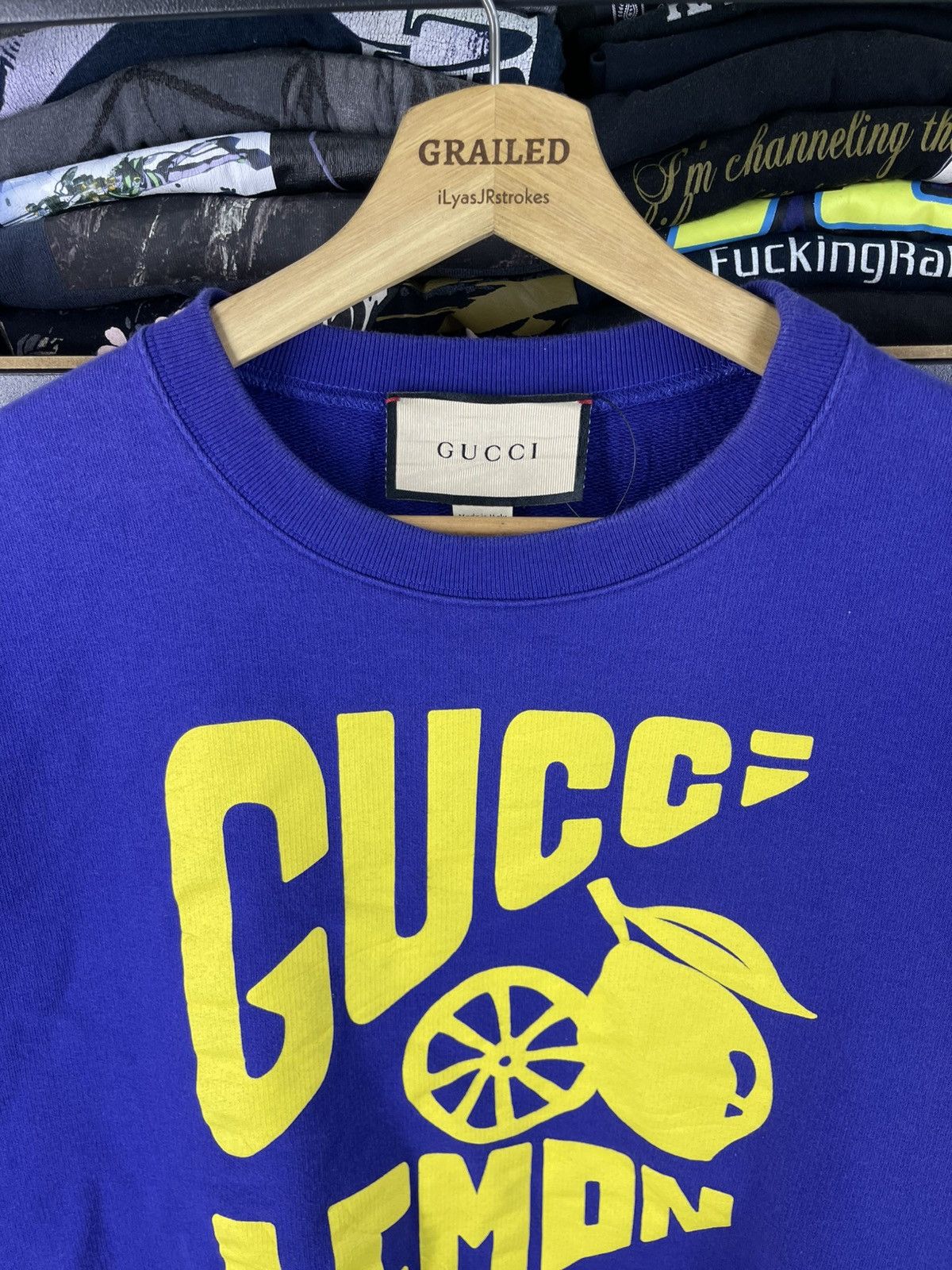 Gucci Gucci Lemon Sweatshirt Purple Size US M / EU 48-50 / 2 - 6 Thumbnail