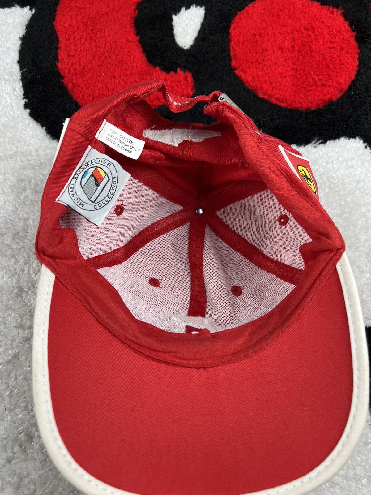 Ferrari Y2K Ferrari Formula 1 Michael Schumacher Cap Hat Size ONE SIZE - 7 Thumbnail