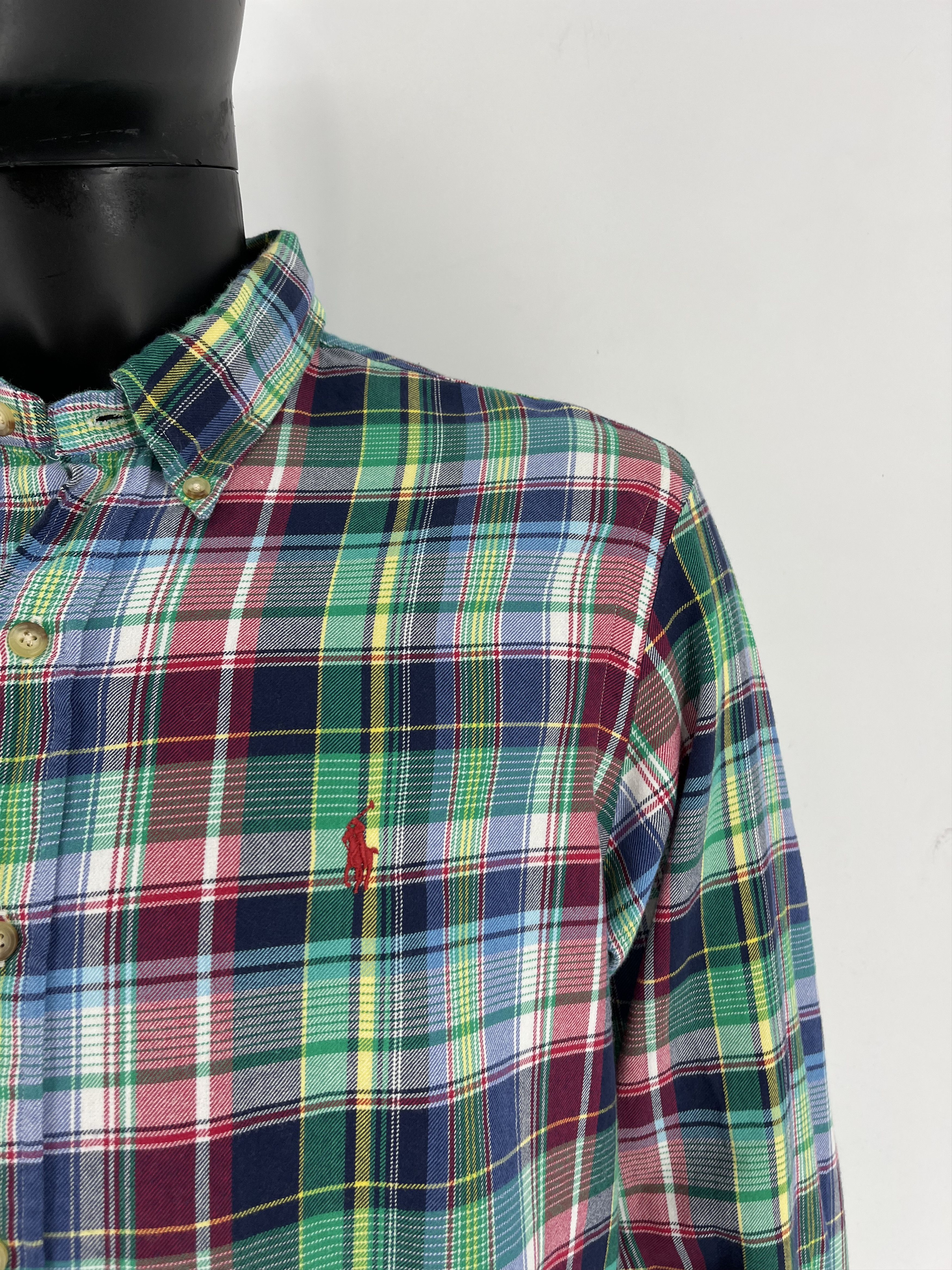 Flannel × Polo Ralph Lauren Vintage Y2K Flannel Shirt Travis Scott Style Size US L / EU 52-54 / 3 - 6 Thumbnail