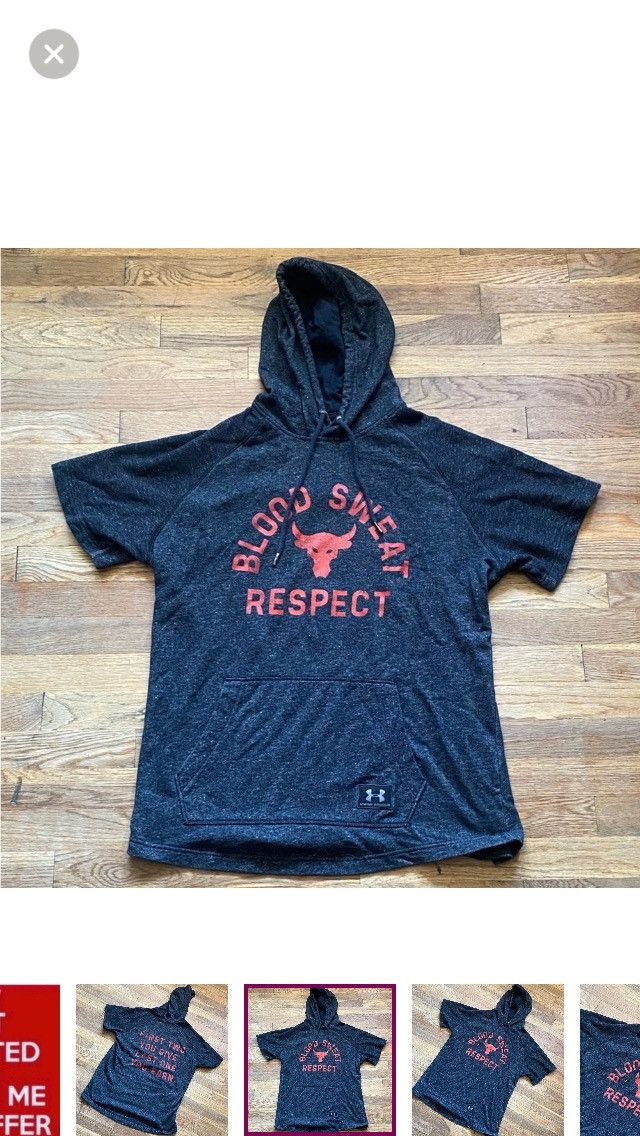 Under Armour Under Armour X UA Project Rock Blood Sweat Respect Hoodie XL Size US XL / EU 56 / 4 - 10 Thumbnail
