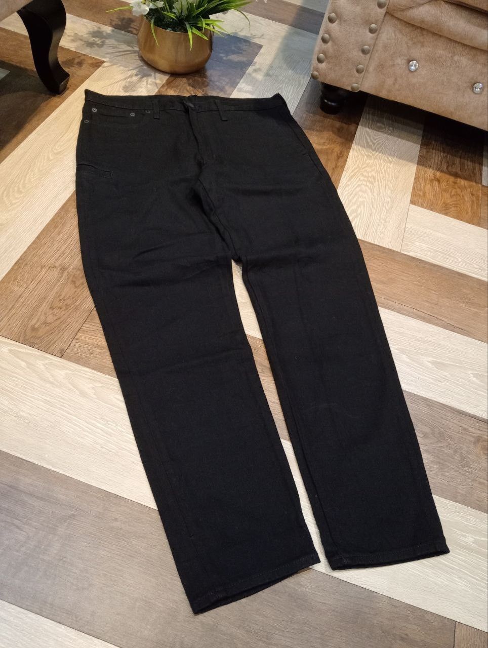 Maison MIHARA YASUHIRO GU MIHARAYASUHIRO GOOD INSPIRATION BLACK JEANS Size US 35 - 3 Thumbnail